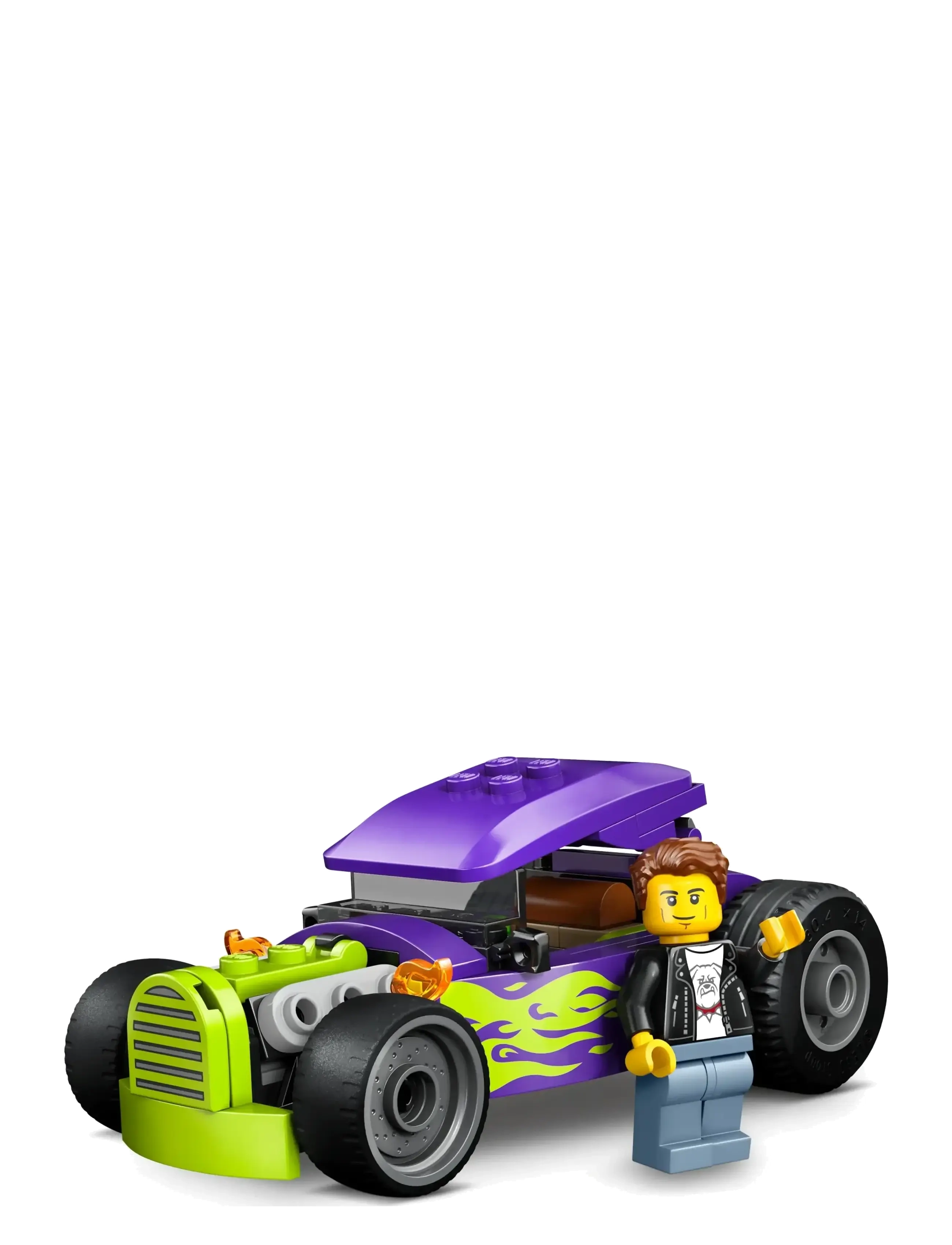 LEGO - City Hot Rod Race Car Building Toy and Minifigure 60485 - lego city - multi - 1