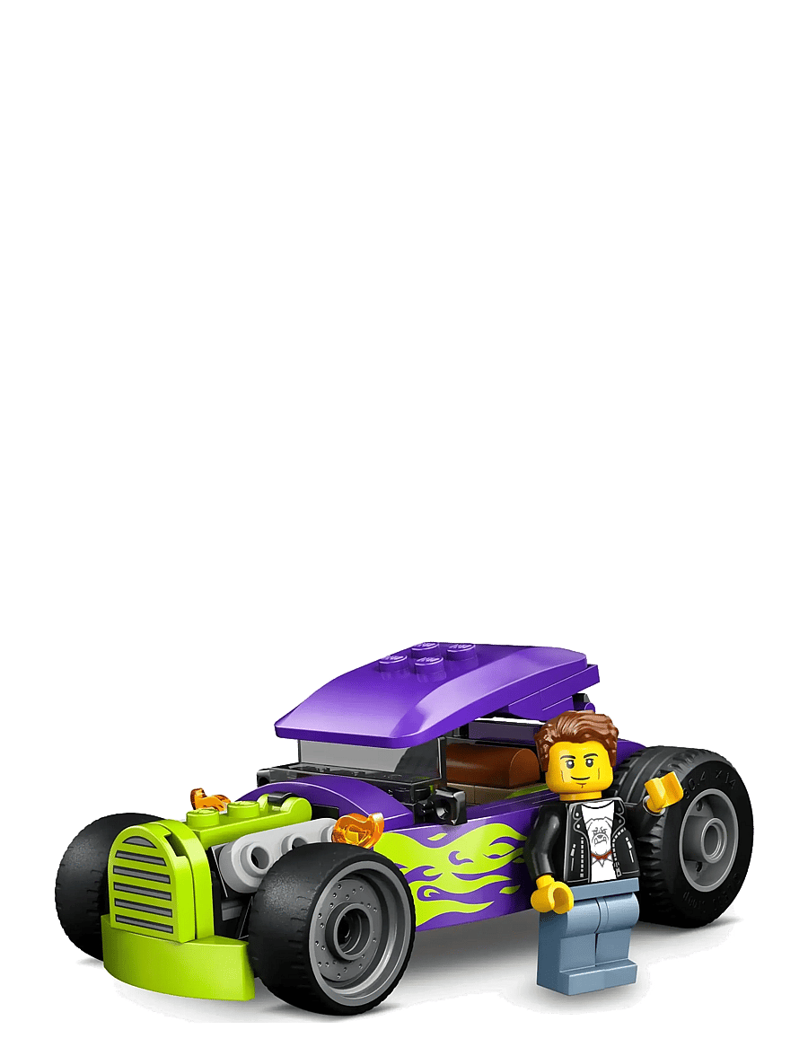 LEGO - City Hot Rod Race Car Building Toy and Minifigure 60485 - lego city - multi - 1