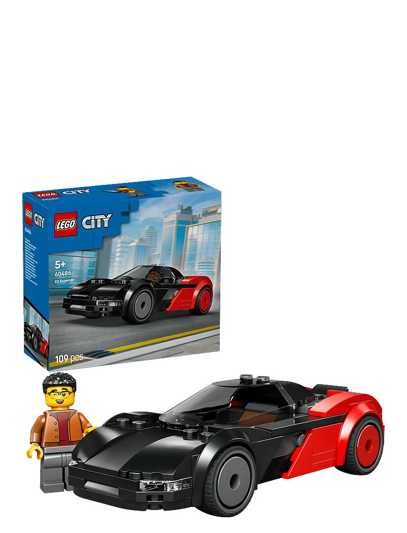 LEGO - City EV Supercar Toy Building Kit and Minifigure 60486 - lego city - multi - 0