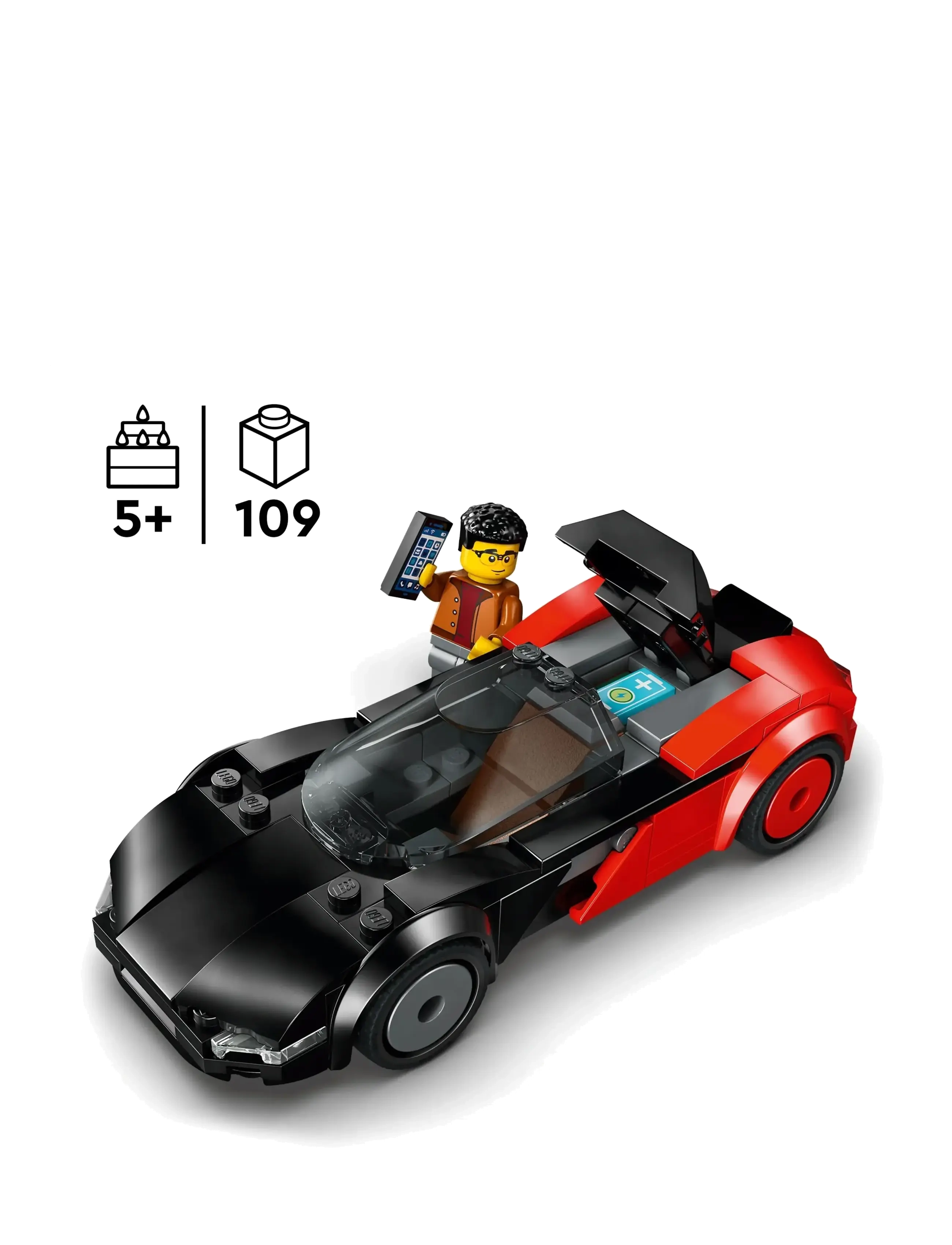 LEGO - City EV Supercar Toy Building Kit and Minifigure 60486 - lego city - multi - 1