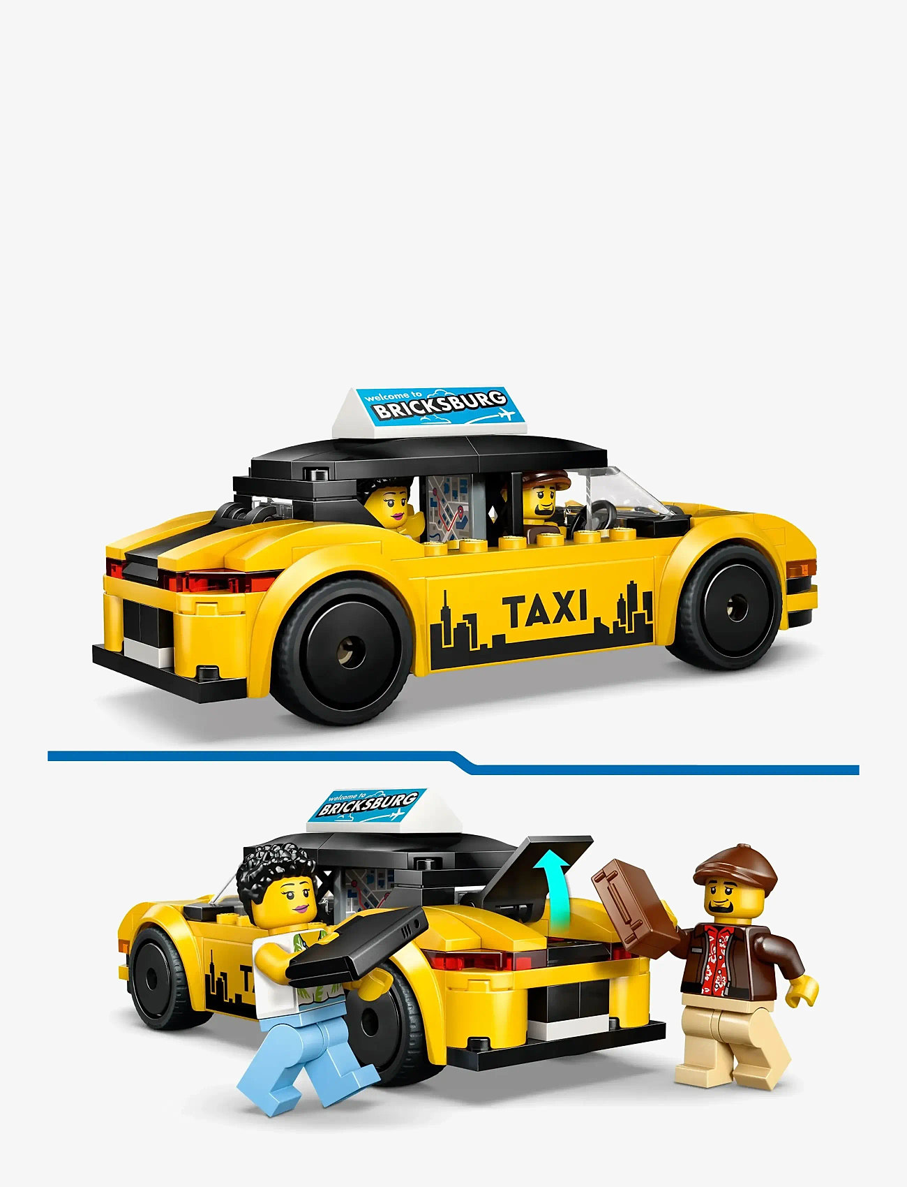 LEGO - Gul taxi 60487 - lego city - multi - 3