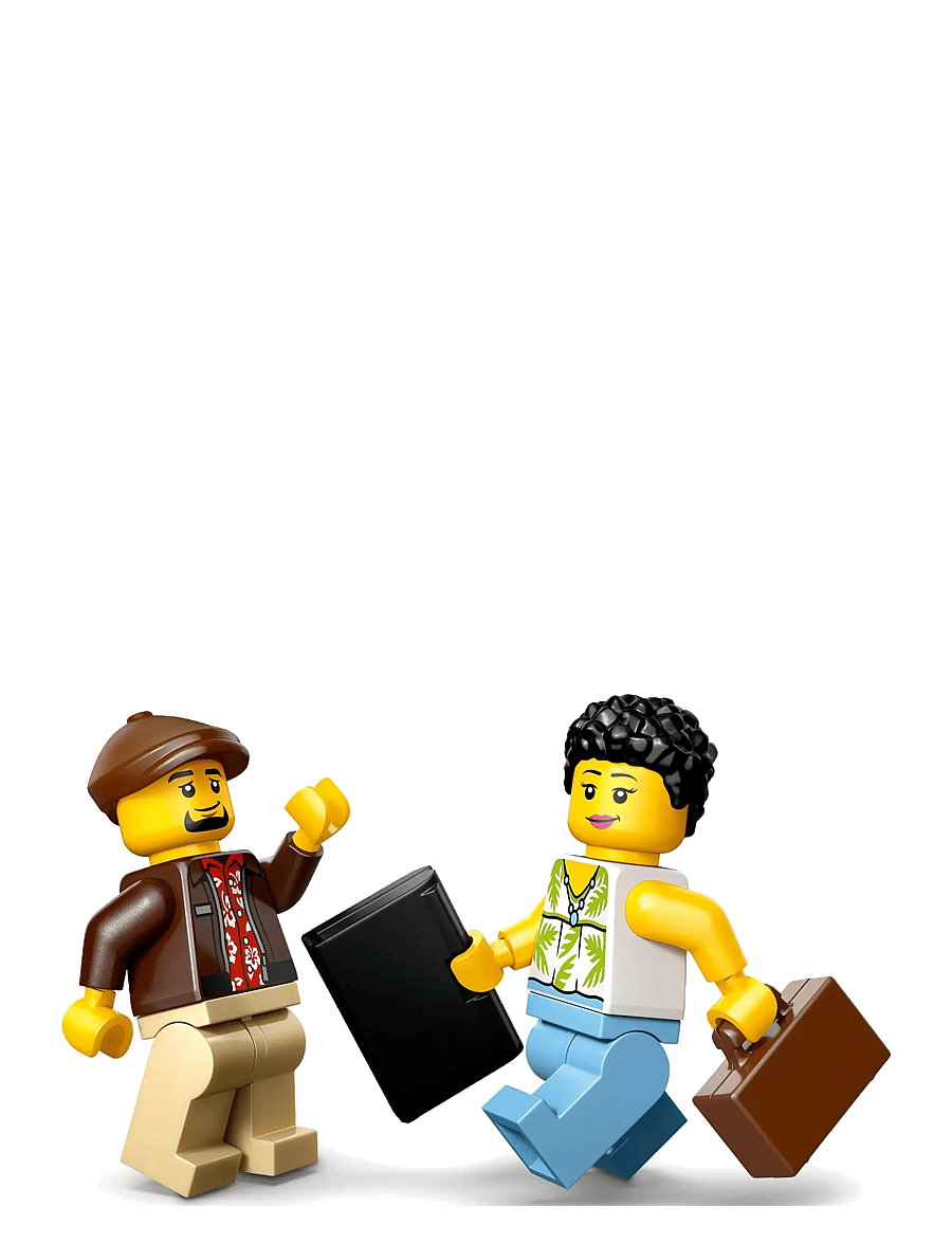 LEGO - City Yellow Taxi - Model Car Kit with 2 Minifigures 60487 - lego city - multi - 4