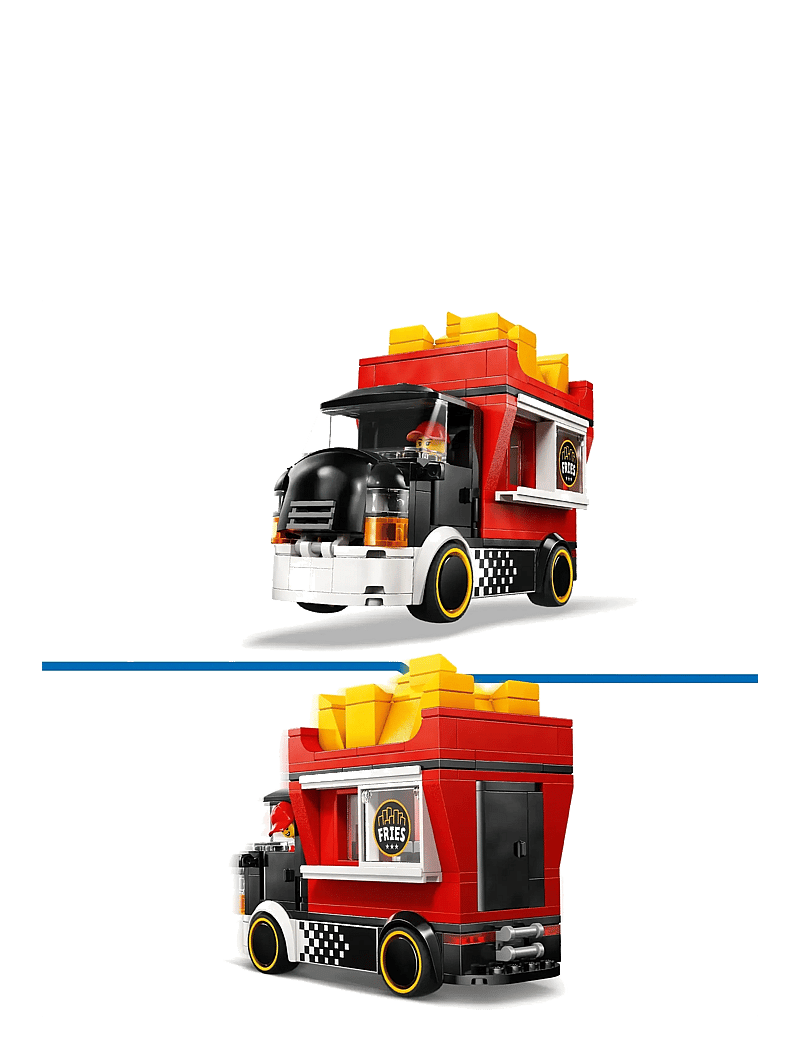 LEGO - City Fries Food Truck - Toy Building Set 60488 - lego city - multi - 3