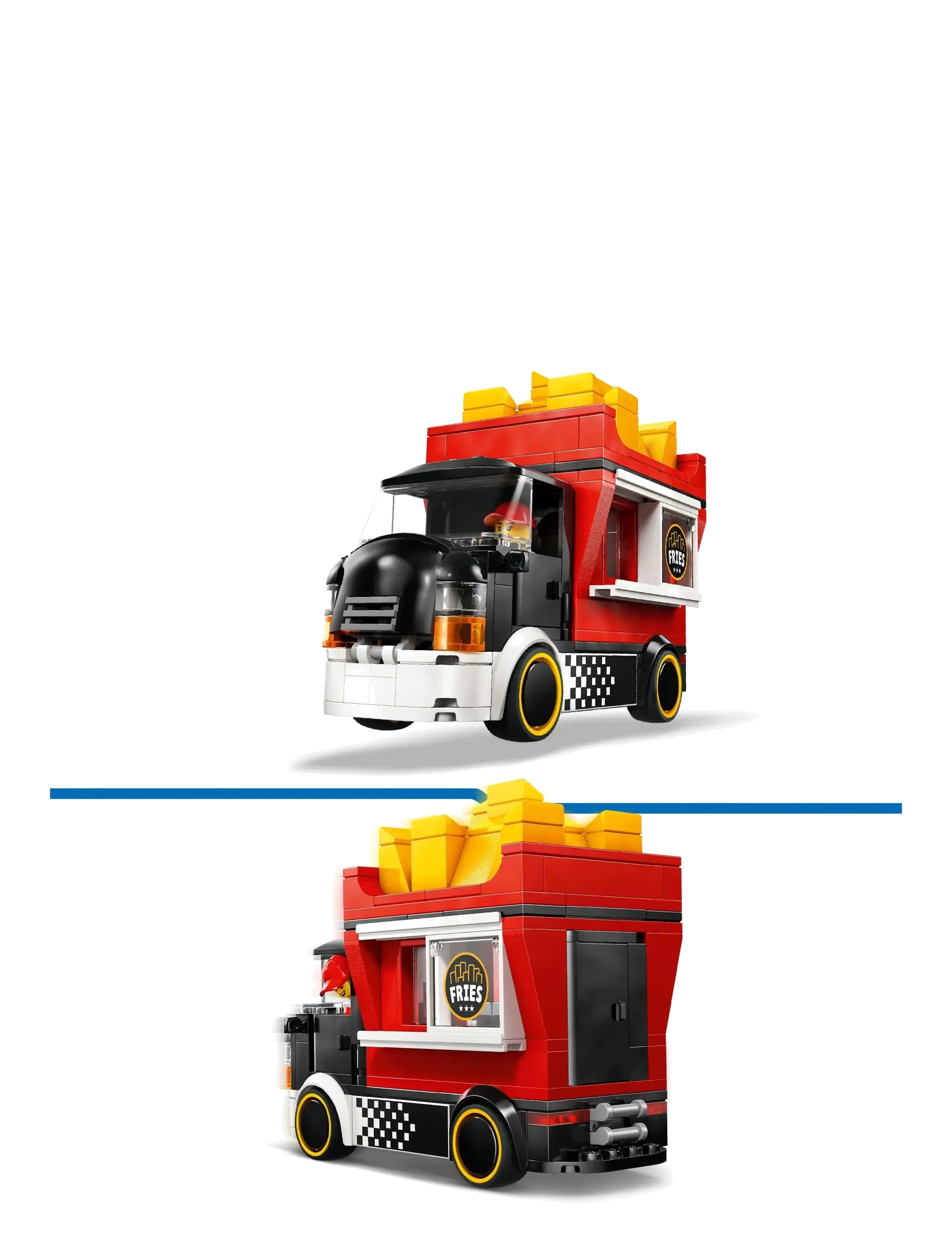 LEGO - City Fries Food Truck - Toy Building Set 60488 - lego city - multi - 3