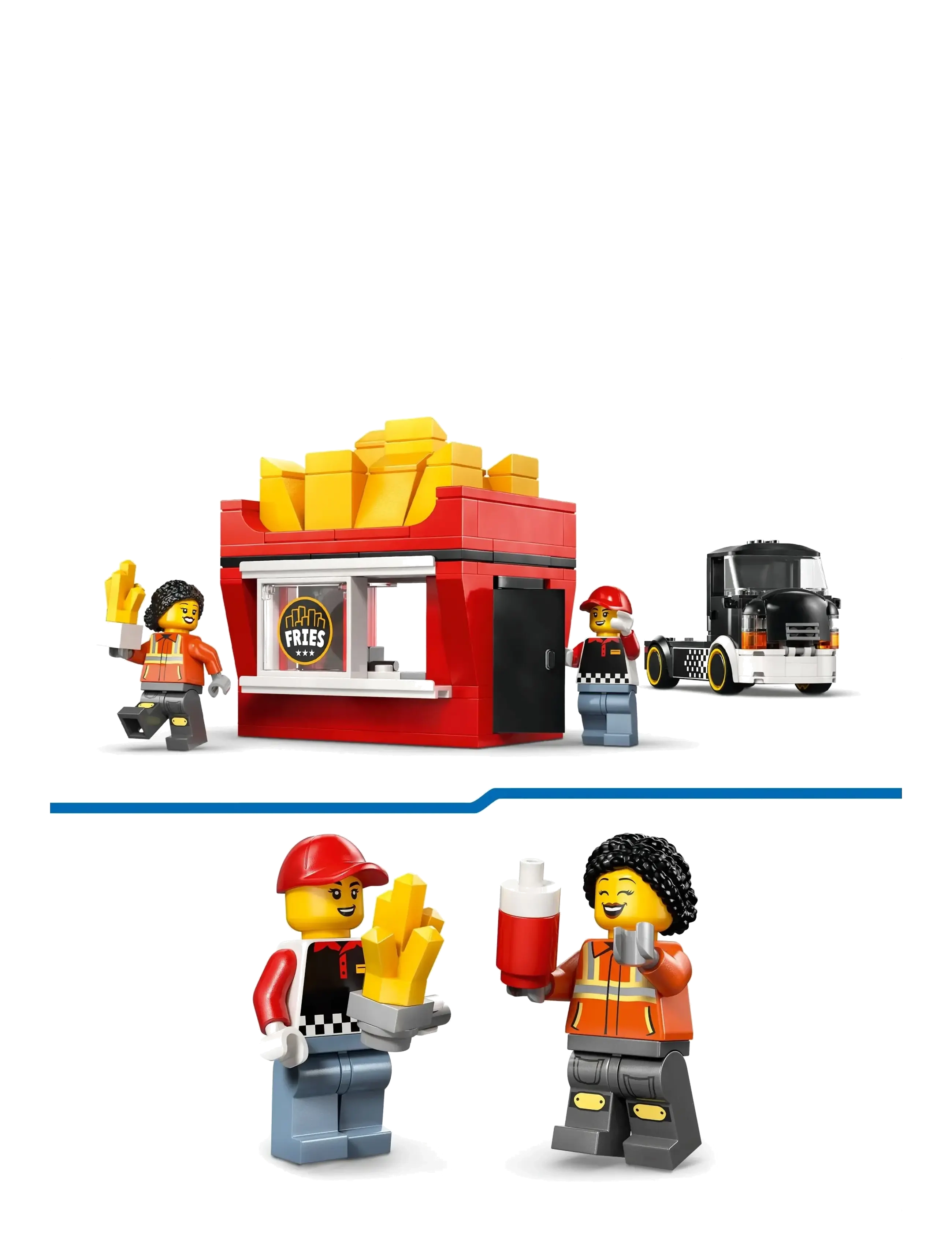 LEGO - City Fries Food Truck - Toy Building Set 60488 - lego city - multi - 4