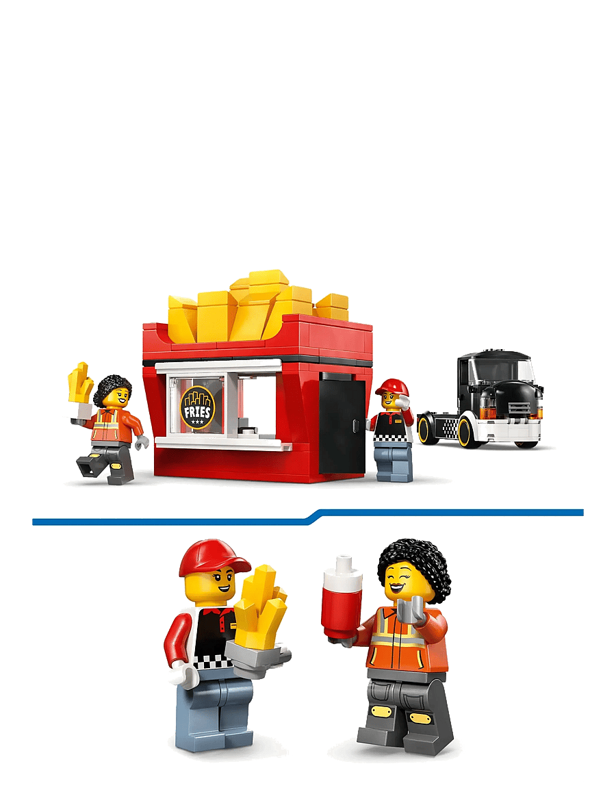 LEGO - City Fries Food Truck - Toy Building Set 60488 - lego city - multi - 4