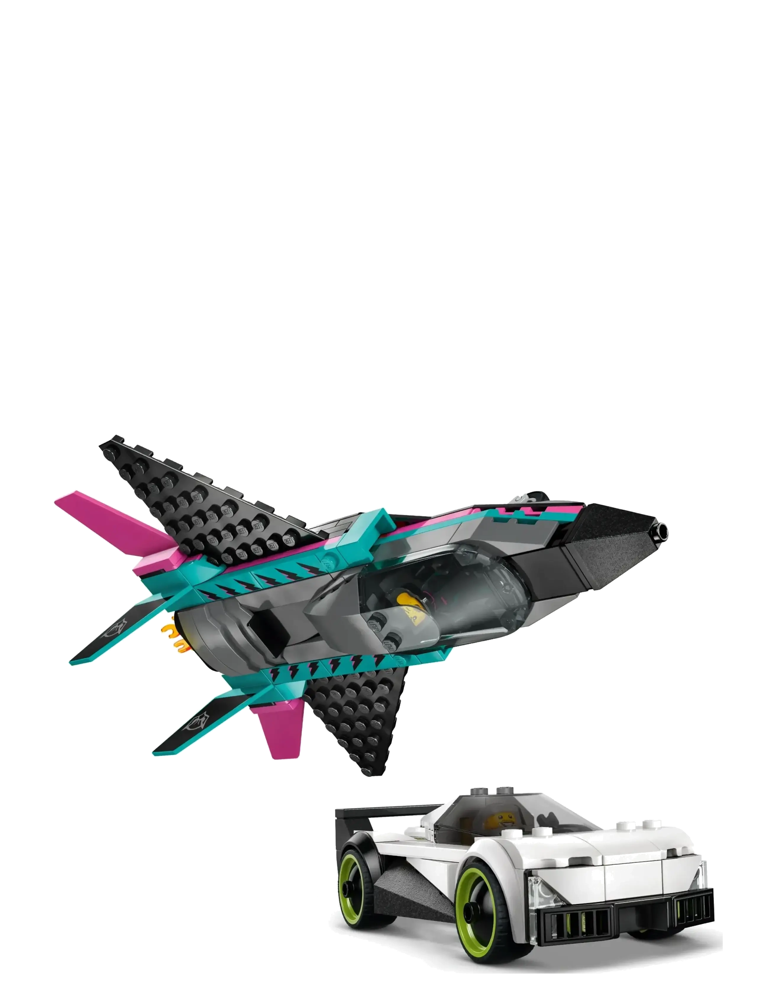 LEGO - City Jet vs. Car – Toy Cars and Jet Toy Playset - 60489 - lego city - multi - 1