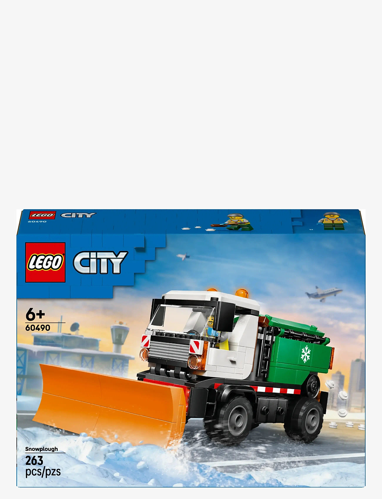 LEGO - City Snowplough Truck Toy Vehicle with Minifigure 60490 - lego city - multi - 5