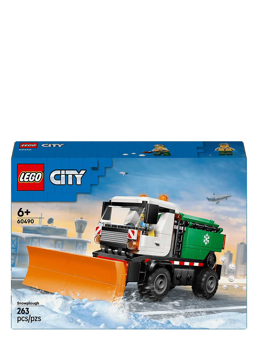 LEGO - City Snowplough Truck Toy Vehicle with Minifigure 60490 - lego city - multi - 5