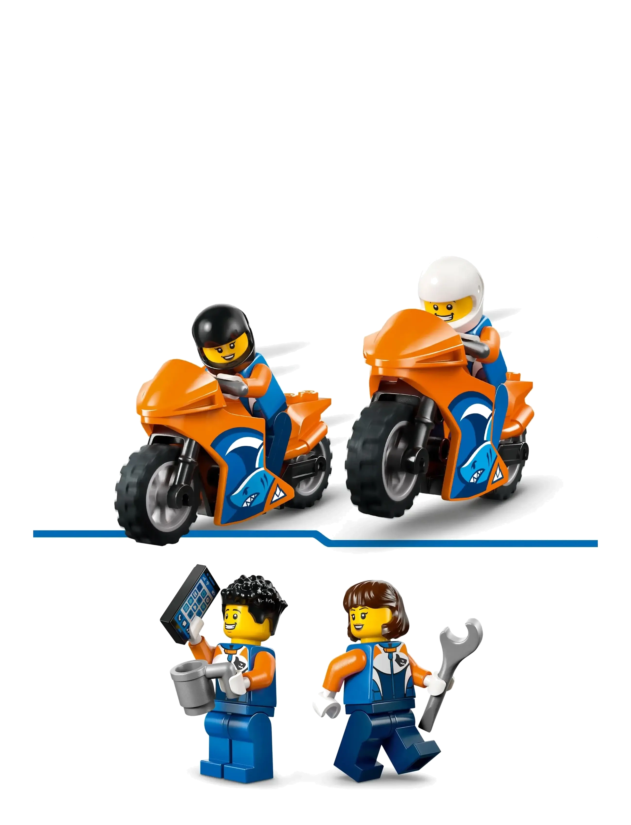 LEGO - City Motorcycle Transporter Toy and 2 Minifigures 60491 - multi - 3