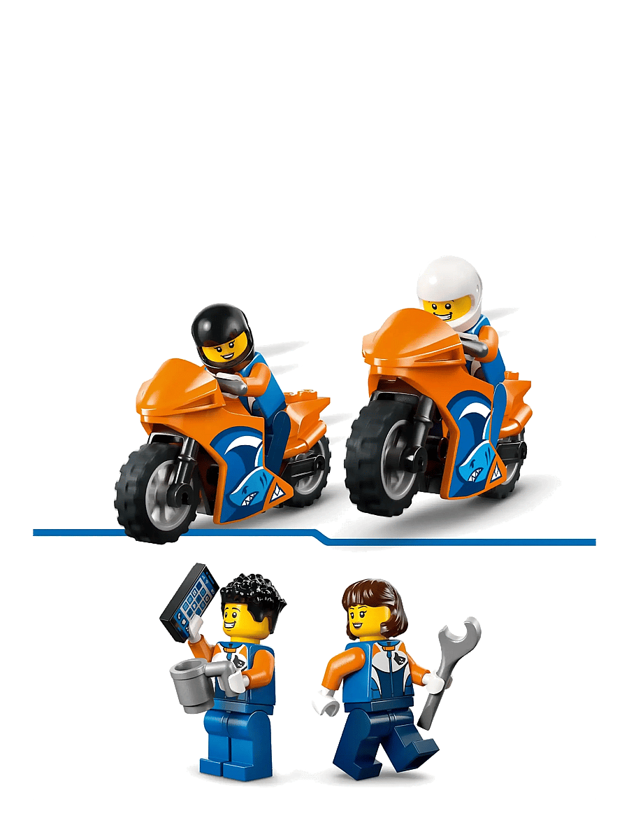 LEGO - City Motorcycle Transporter Toy and 2 Minifigures 60491 - multi - 3