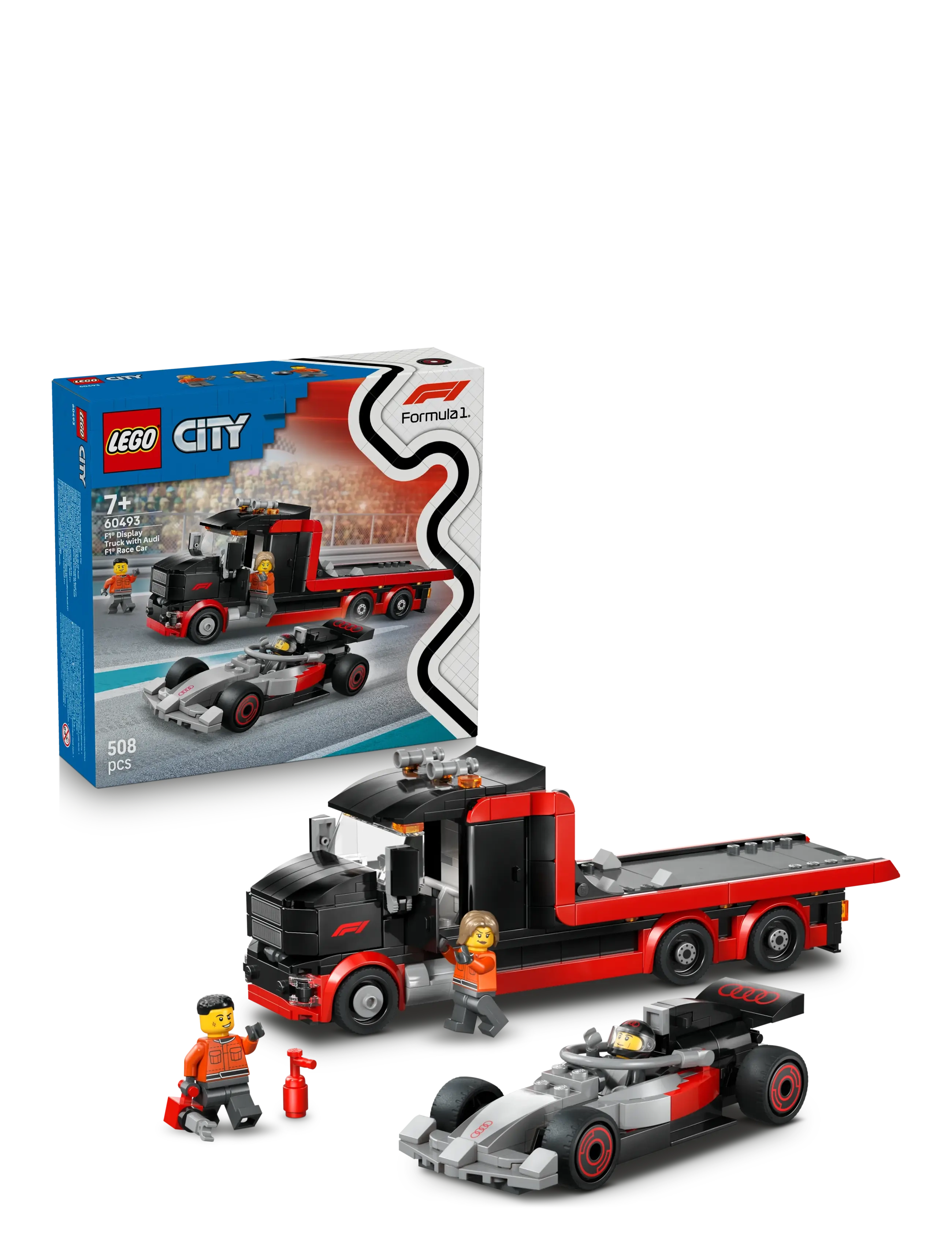 LEGO City Display Truck with Audi Race Car Toy 60493 - 4 for 3 - MULTI / black