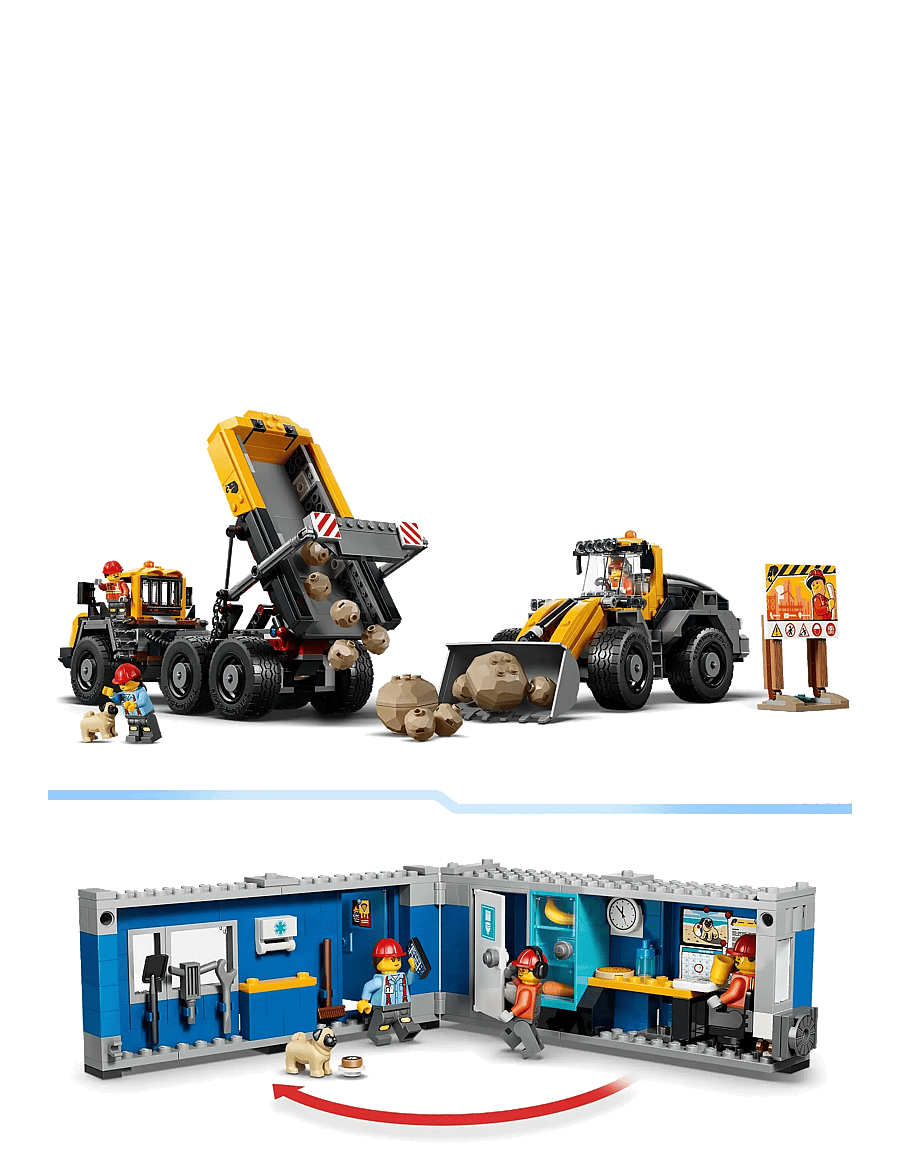LEGO - City Dump Truck & Front End Loader - Construction Toy 60494 - lego city - multi - 2