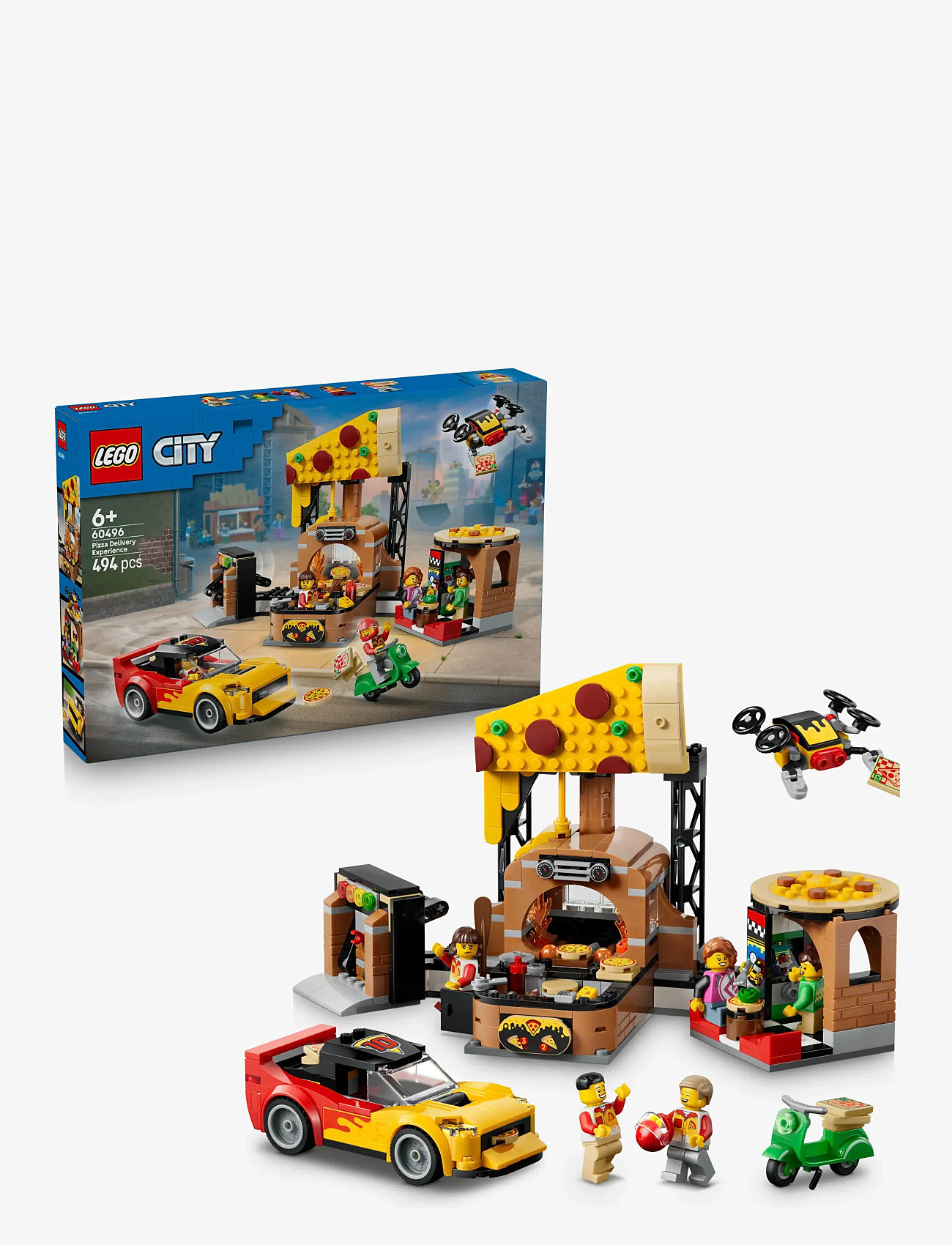 LEGO - Pizza Delivery Experience with Vehicles 60496 - multi - 0