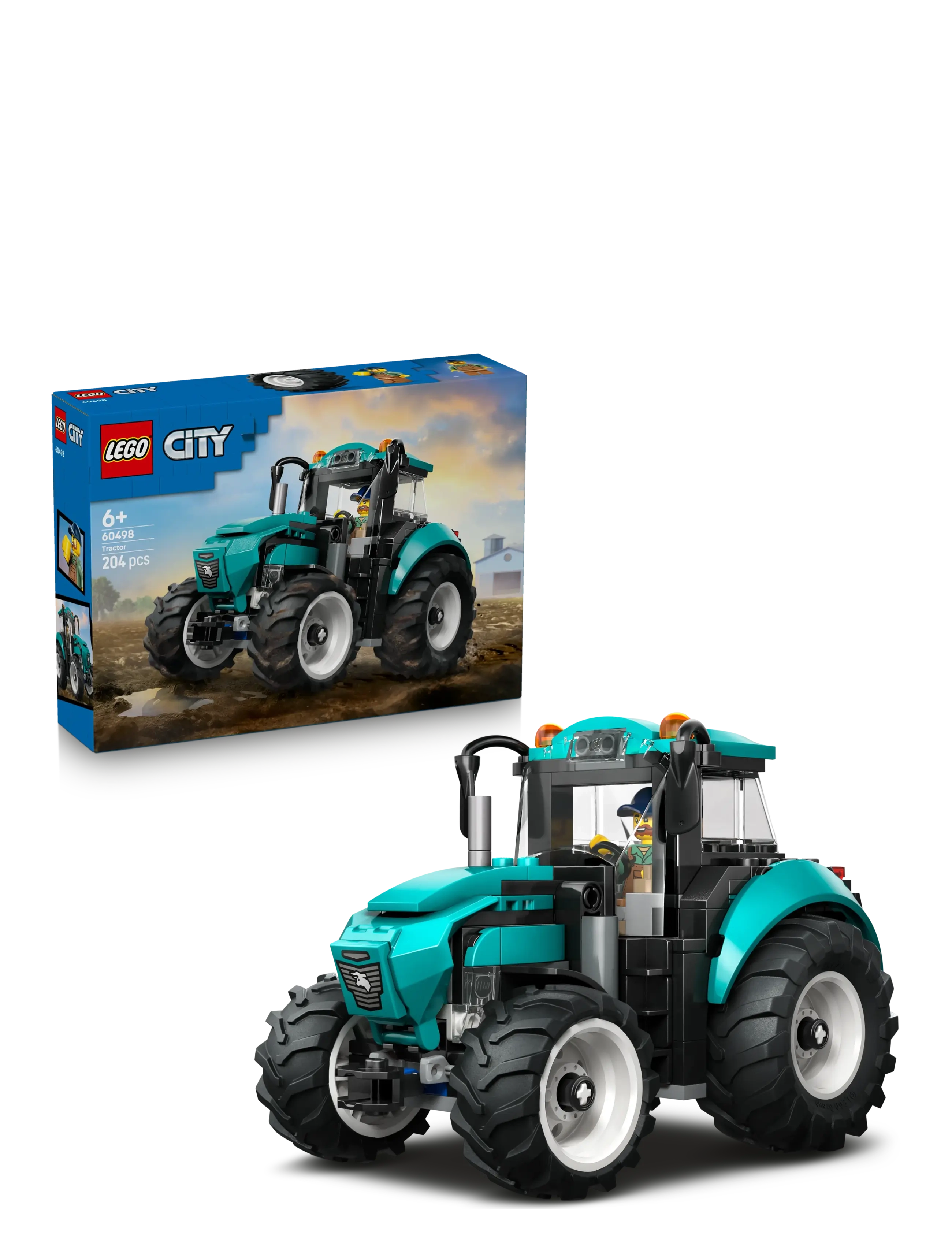 LEGO Traktor 60498, One Size, Lego Spielzeug, Schwarz - city, Kinder