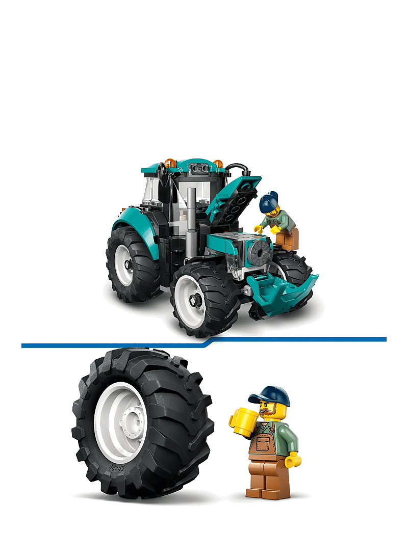 LEGO - City Tractor Farm Toy Building Set and Minifigure 60498 - lego city - multi - 4