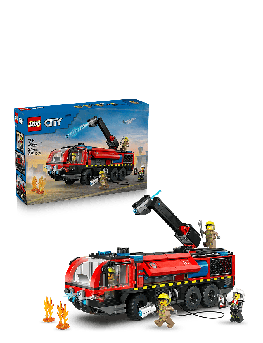 LEGO - City Airport Fire Engine - Toy Truck Building Set 60499 - lego city - multi - 0