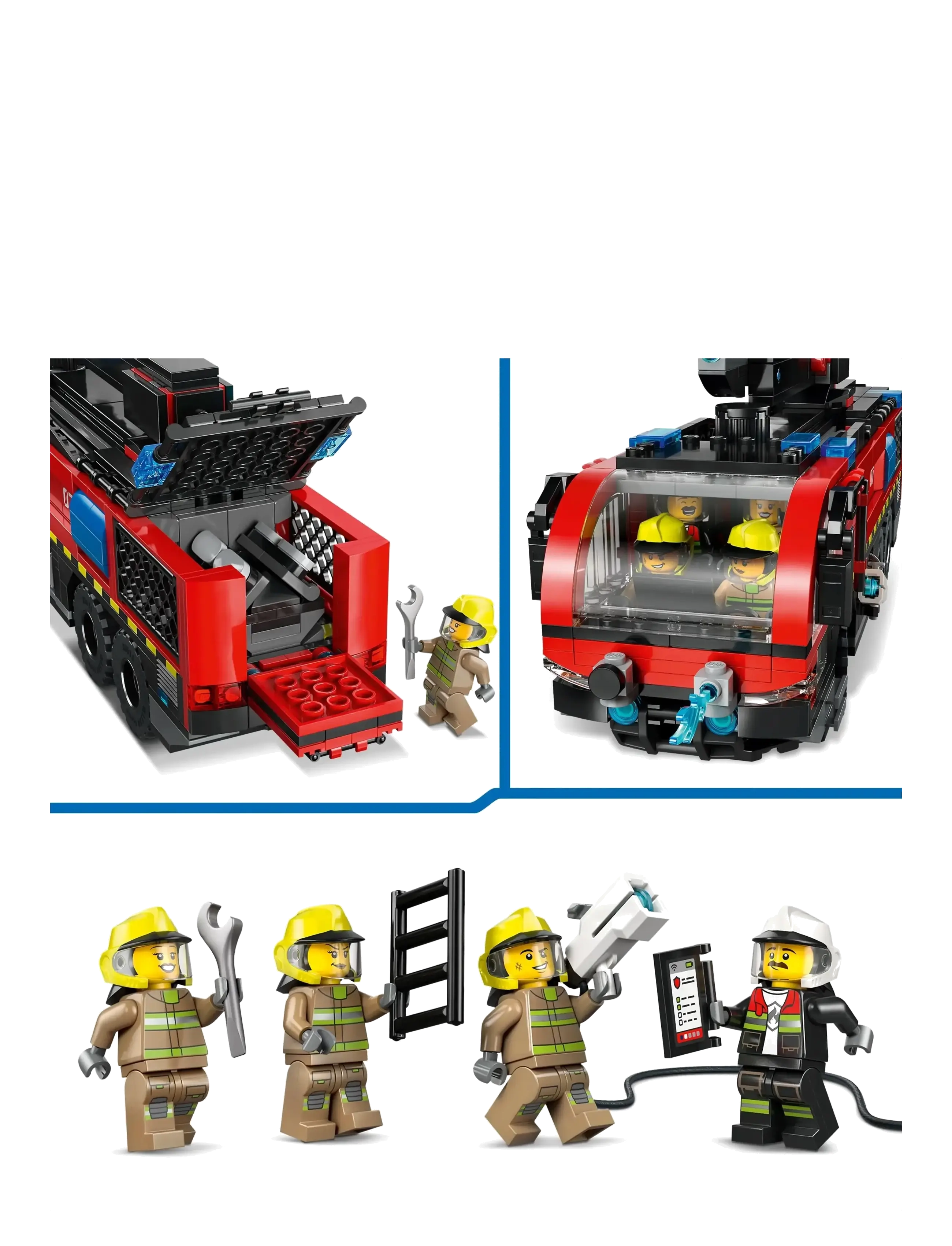 LEGO - City Airport Fire Engine - Toy Truck Building Set 60499 - lego city - multi - 4