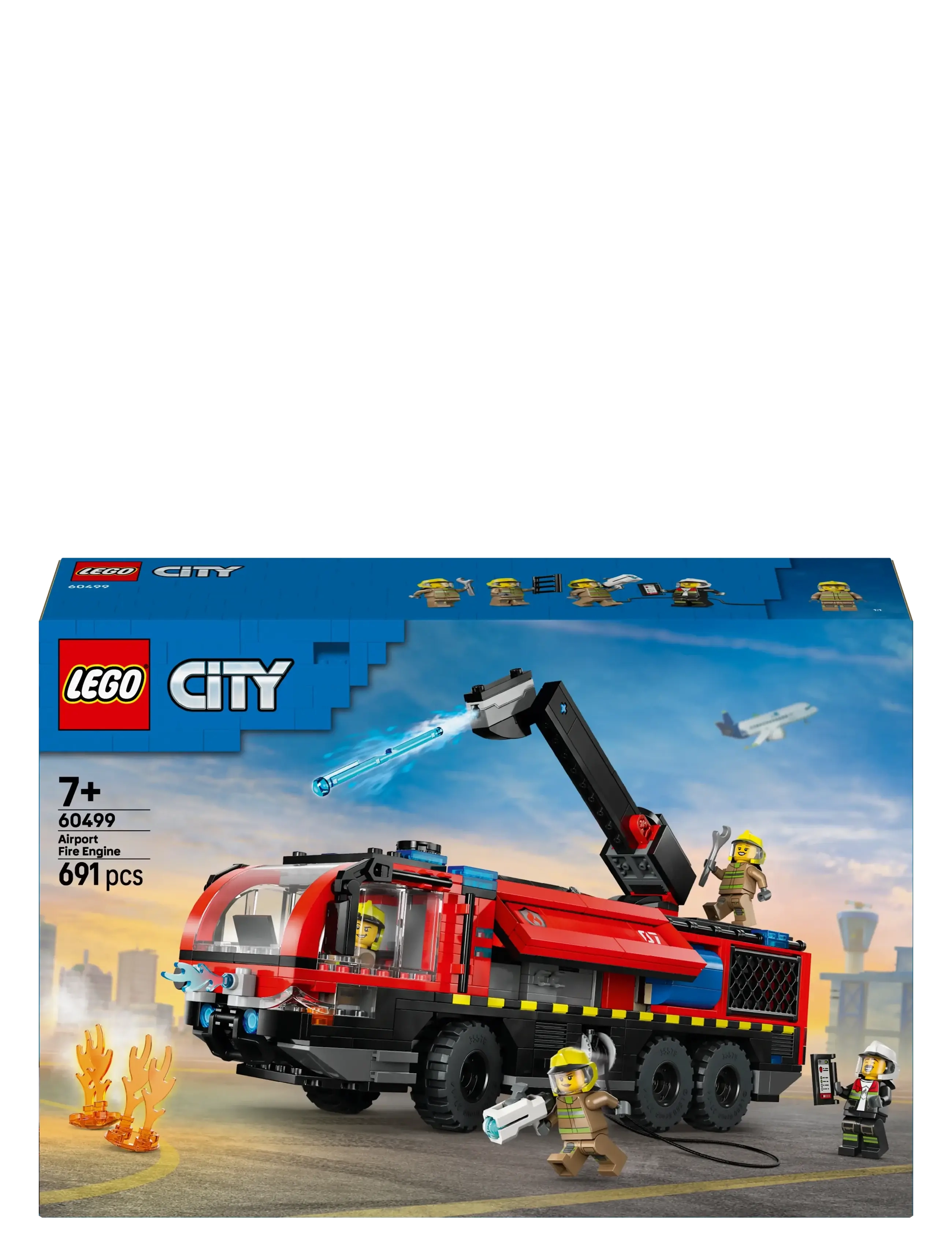 LEGO - City Airport Fire Engine - Toy Truck Building Set 60499 - lego city - multi - 5