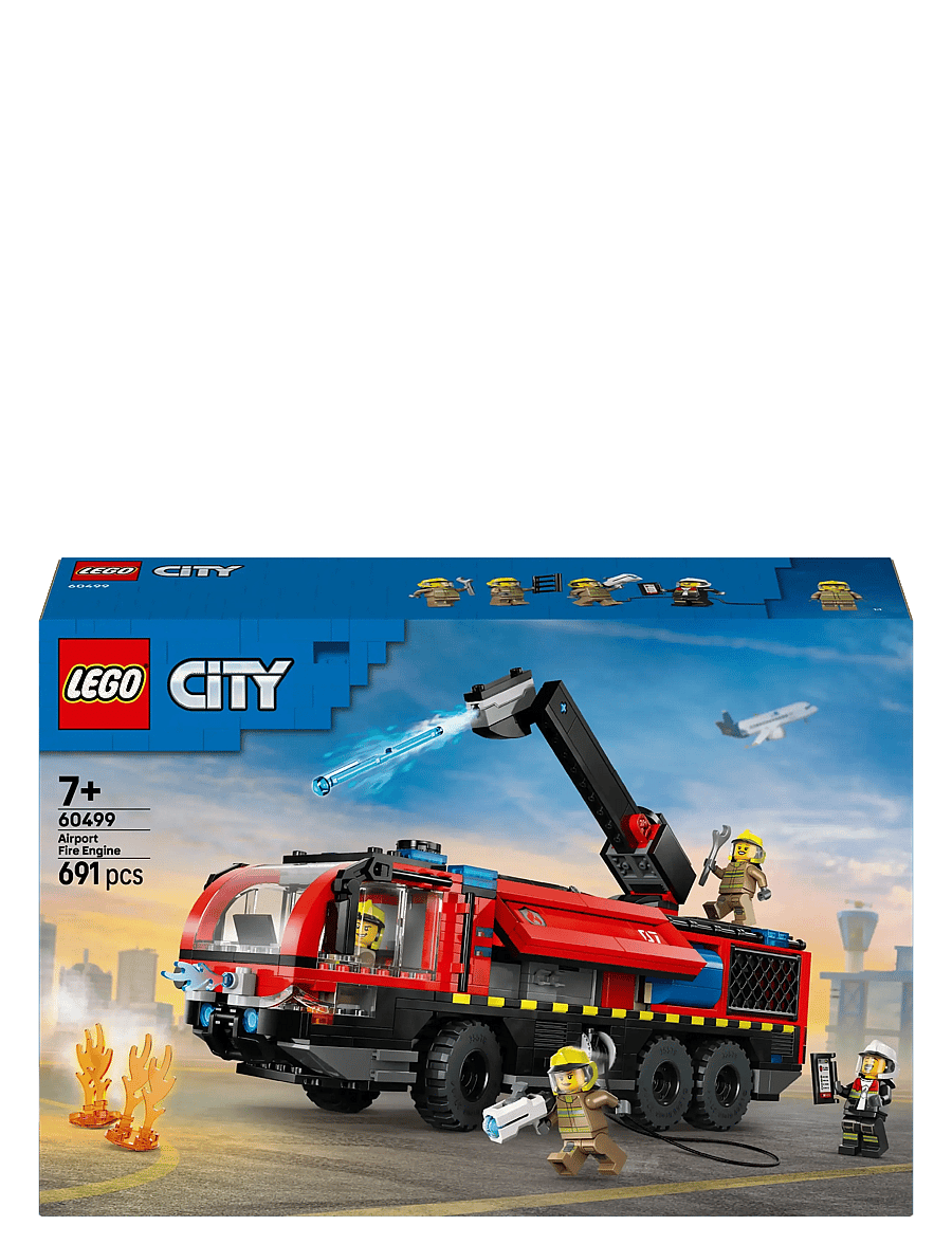 LEGO - City Airport Fire Engine - Toy Truck Building Set 60499 - lego city - multi - 5