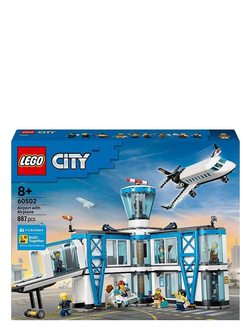 LEGO - City Airport with Airplane - Toy Model Airport Set - 60502 - multi - 5