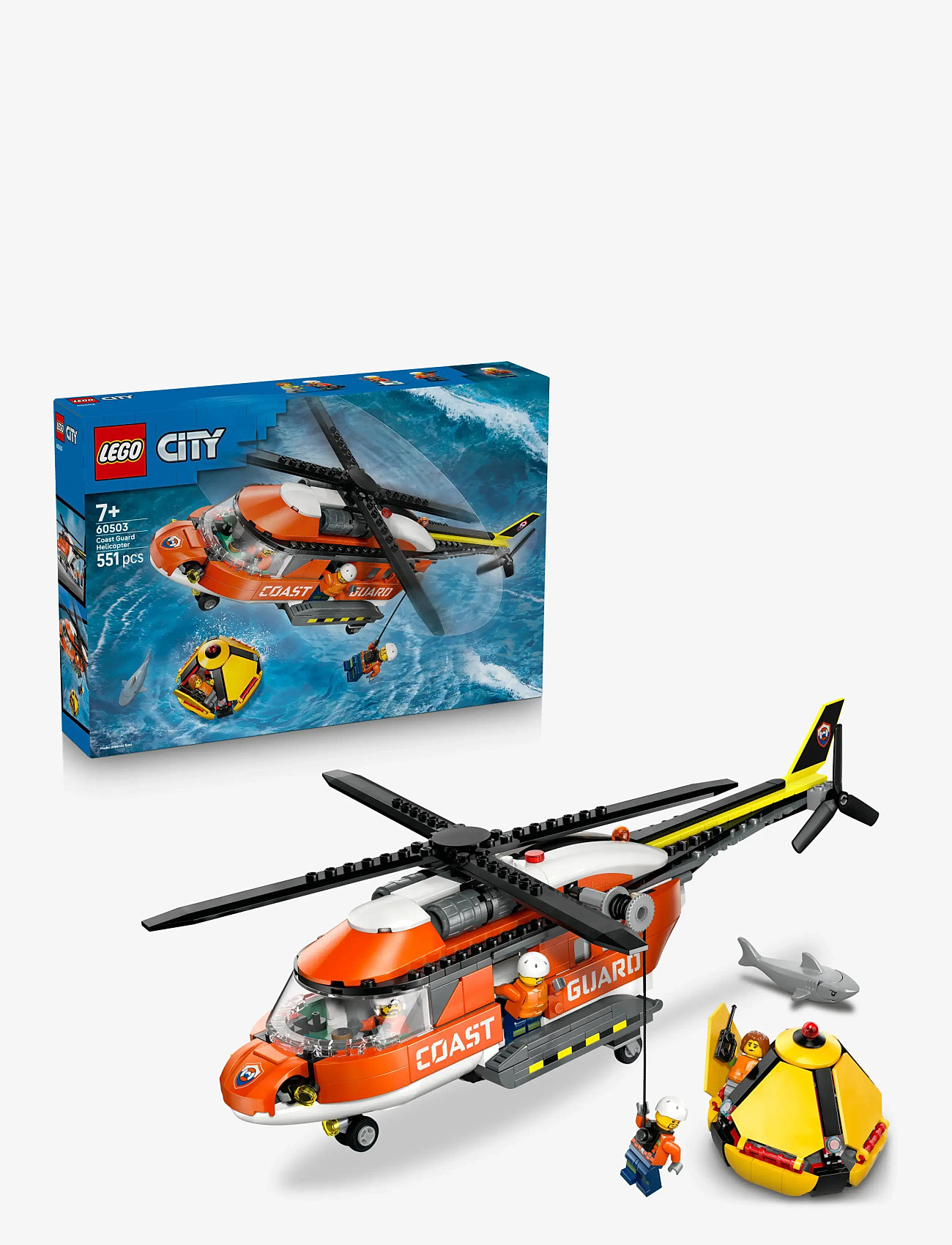 LEGO - City Coast Guard Helicopter Toy Building Set 60503 - lego city - multi - 0