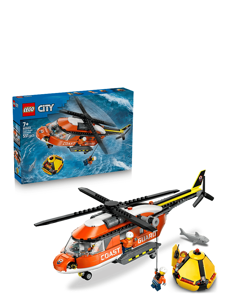 LEGO - City Coast Guard Helicopter Toy Building Set 60503 - lego city - multi - 0