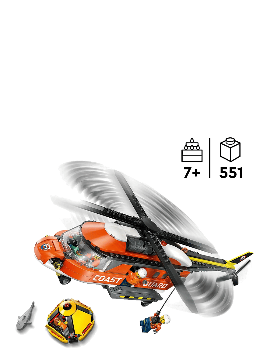 LEGO - City Coast Guard Helicopter Toy Building Set 60503 - lego city - multi - 1