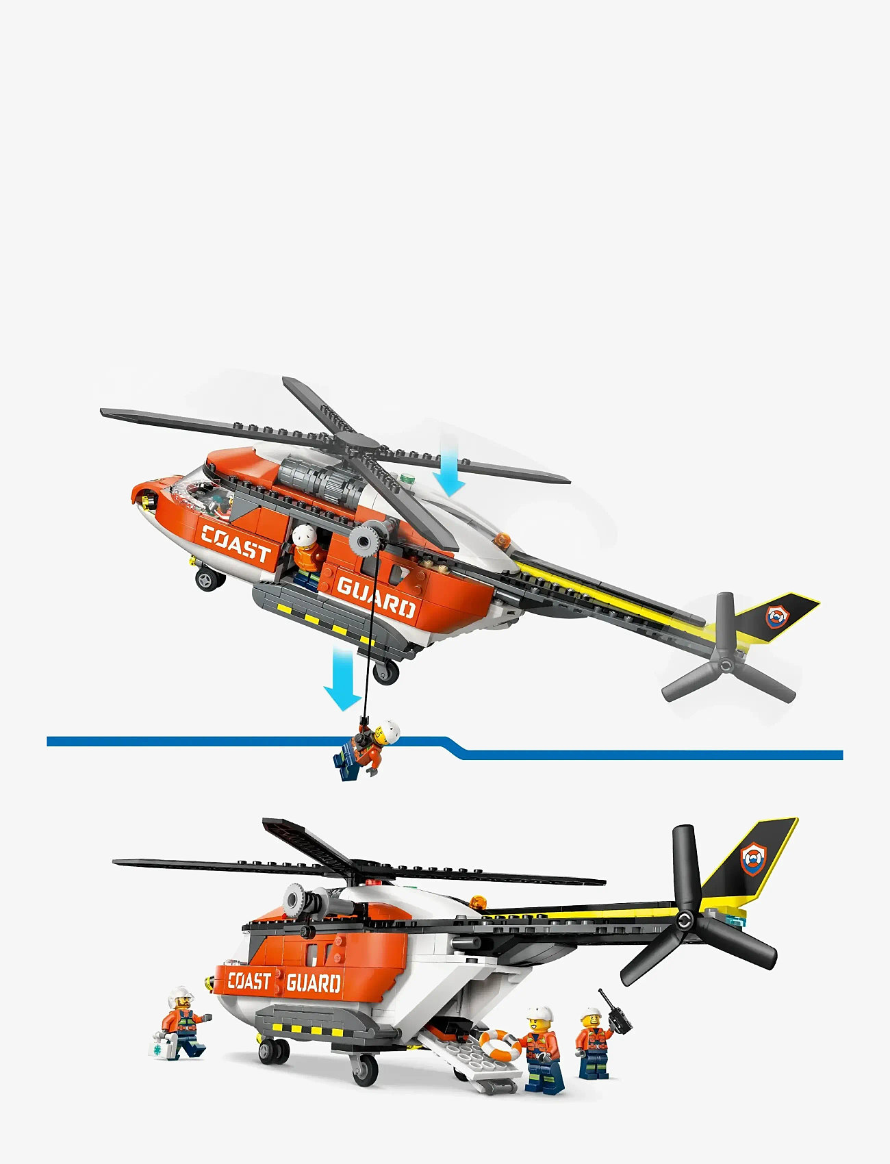 LEGO - City Coast Guard Helicopter Toy Building Set 60503 - lego city - multi - 3