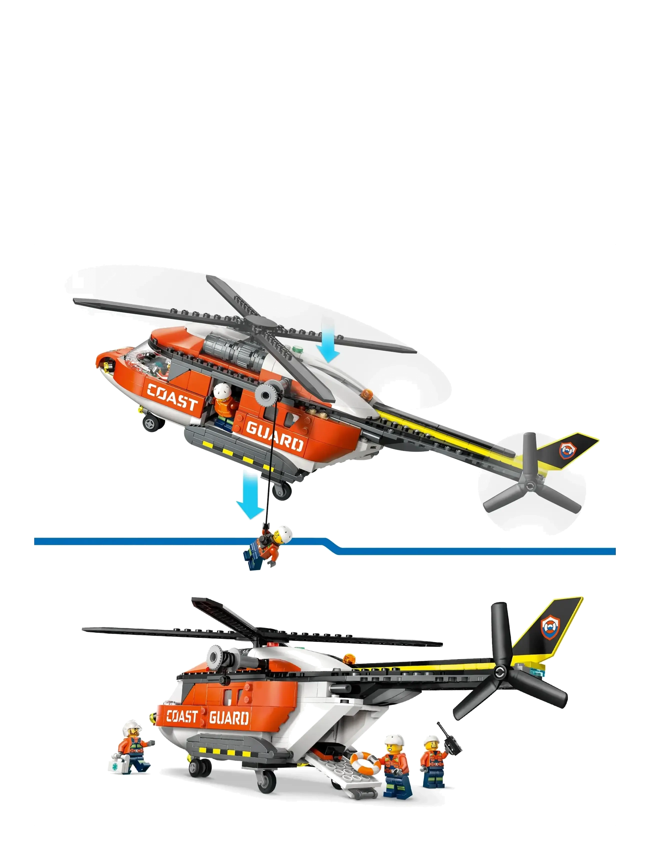 LEGO - City Coast Guard Helicopter Toy Building Set 60503 - lego city - multi - 3