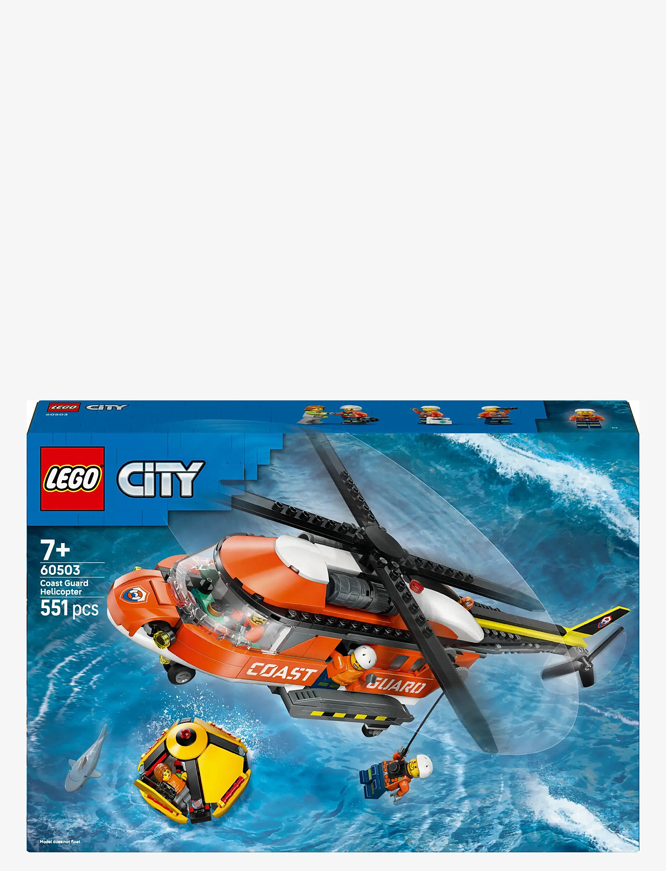 LEGO - City Coast Guard Helicopter Toy Building Set 60503 - lego city - multi - 5