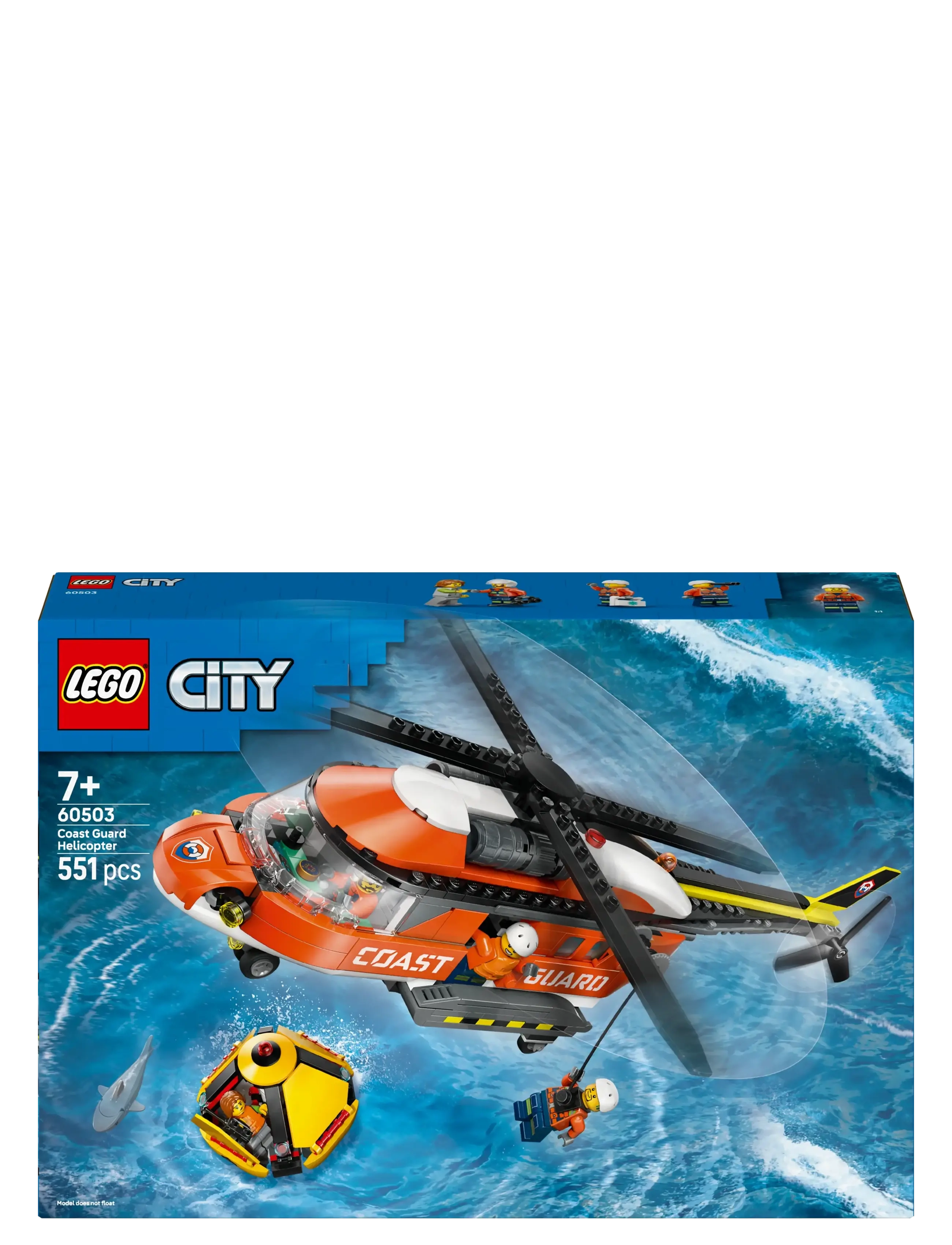 LEGO - City Coast Guard Helicopter Toy Building Set 60503 - lego city - multi - 5