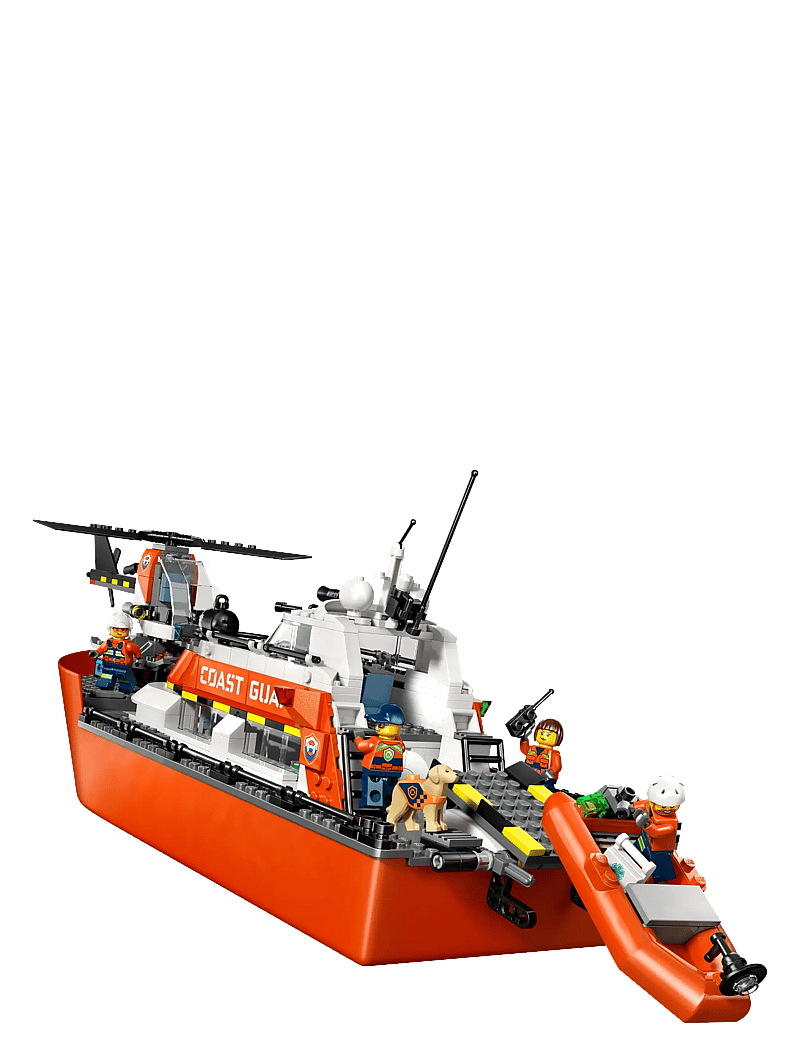LEGO - City Coast Guard Rescue Boat & Helicopter Playset 60504 - lego city - multi - 2