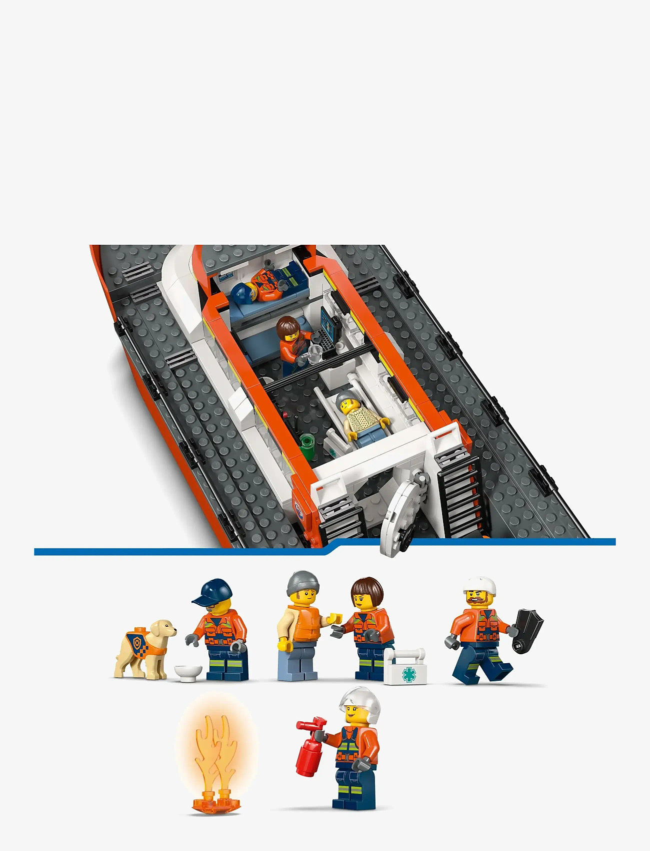 LEGO - Kystvagtens redningsbåd og helikopter 60504 - lego city - multi - 4
