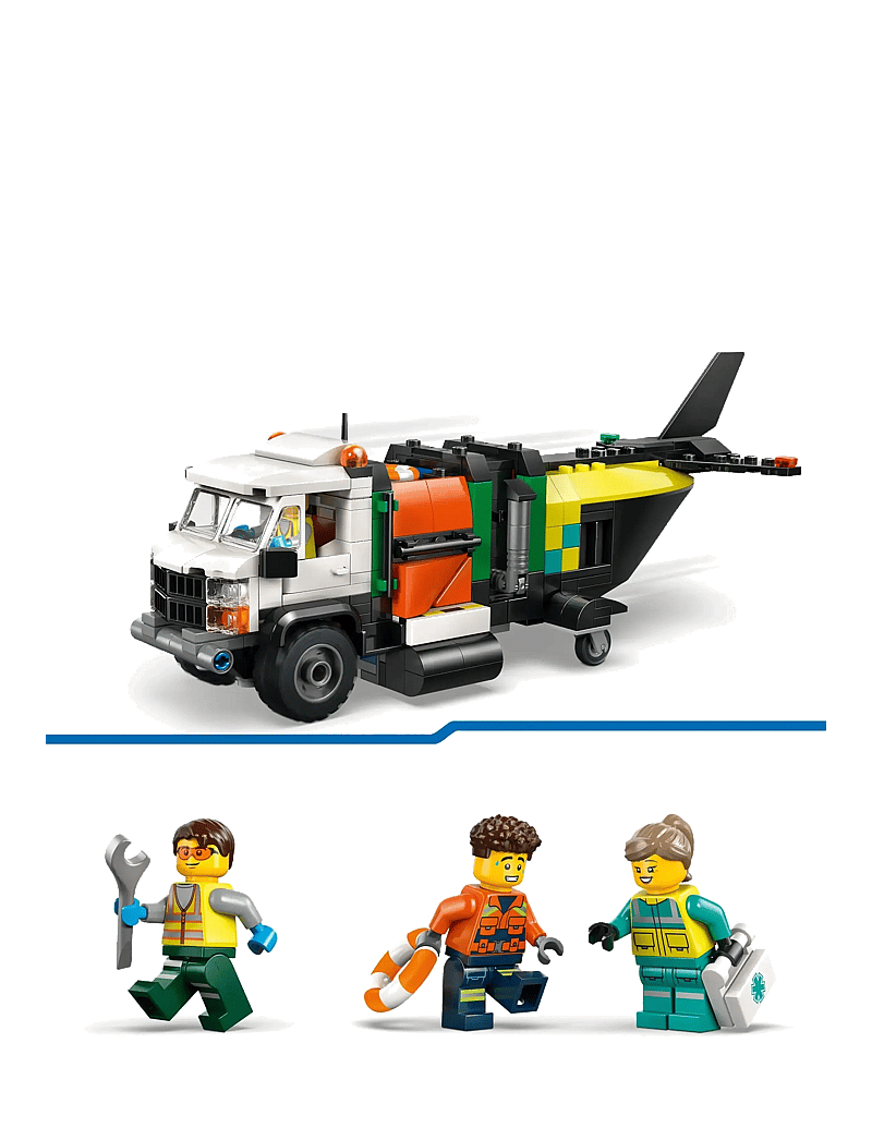 LEGO - City Airplane, Service Truck & Hovercraft Remix 60505 - lego city - multi - 4