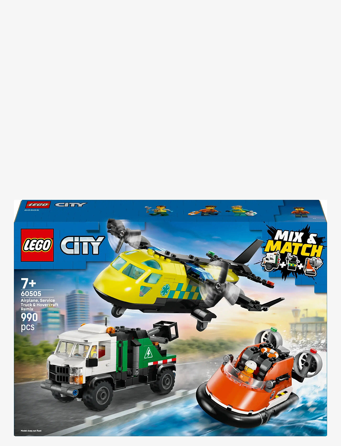 LEGO - City Airplane, Service Truck & Hovercraft Remix 60505 - lego city - multi - 5