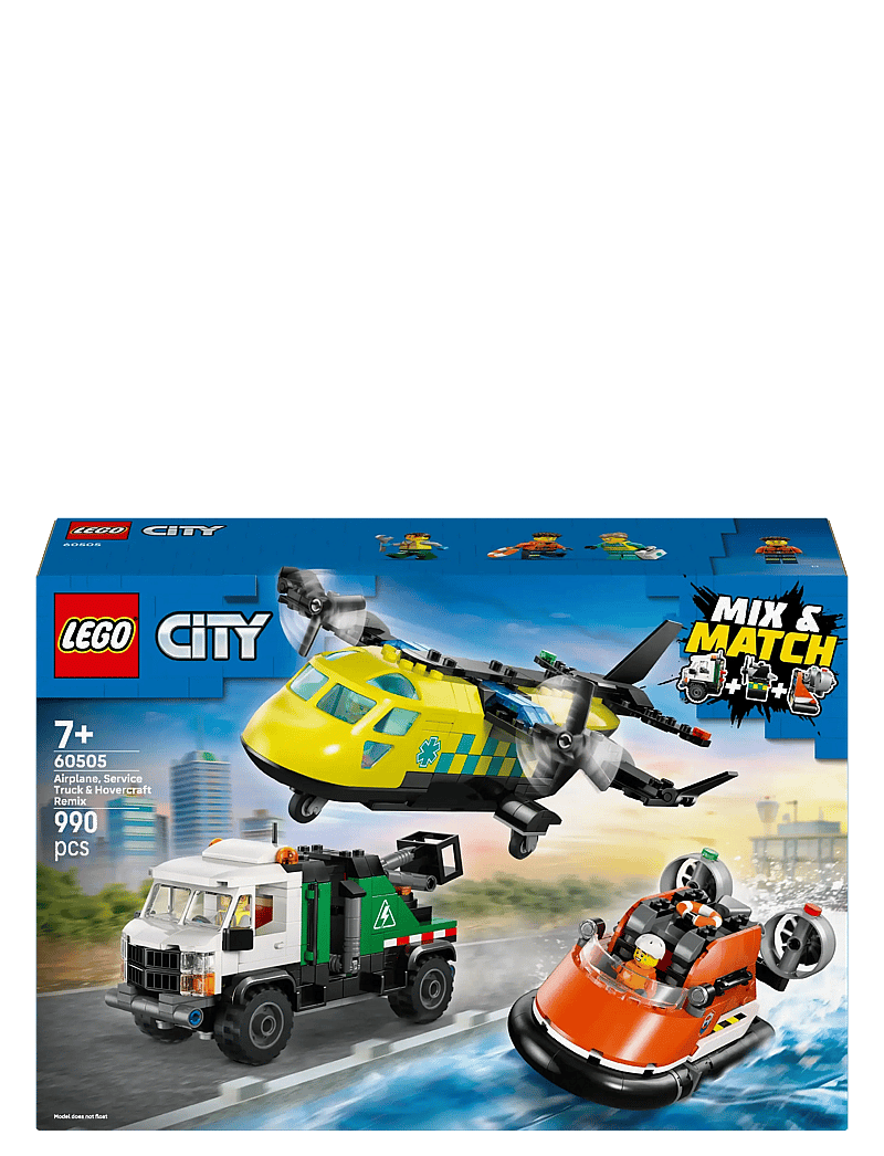 LEGO - City Airplane, Service Truck & Hovercraft Remix 60505 - lego city - multi - 5