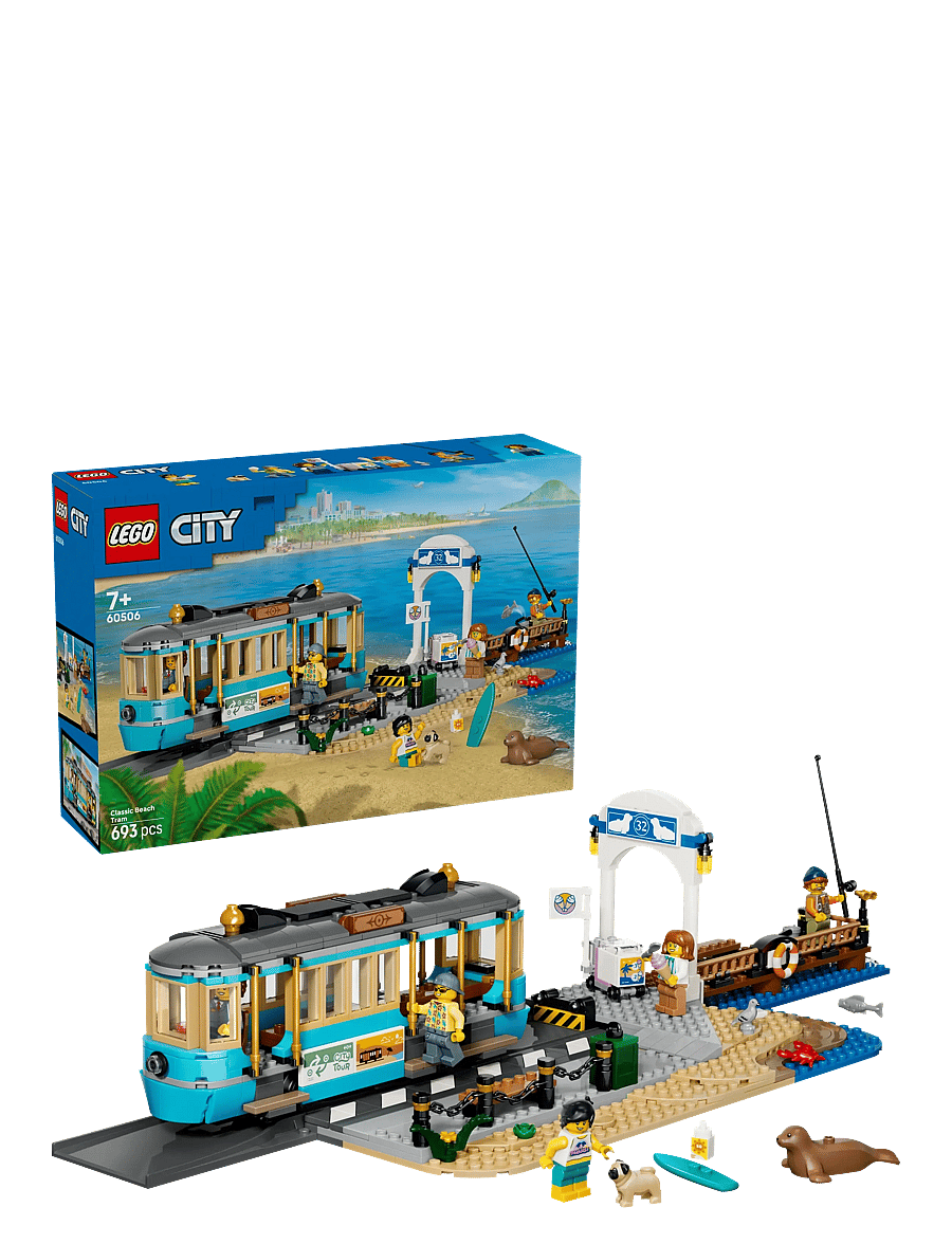 LEGO - City Classic Beach Tram - Train Toys 60506 - lego city - multi - 0