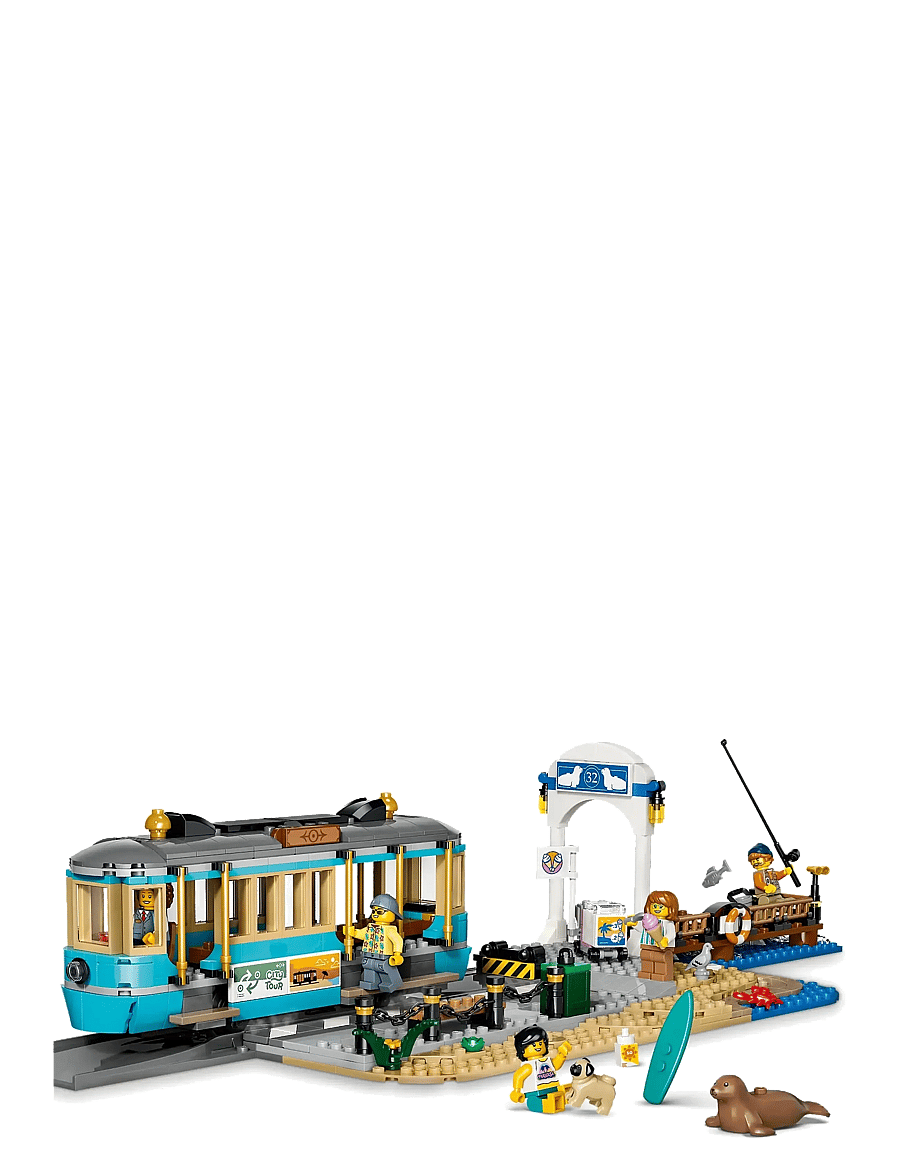 LEGO - City Classic Beach Tram - Train Toys 60506 - lego city - multi - 1