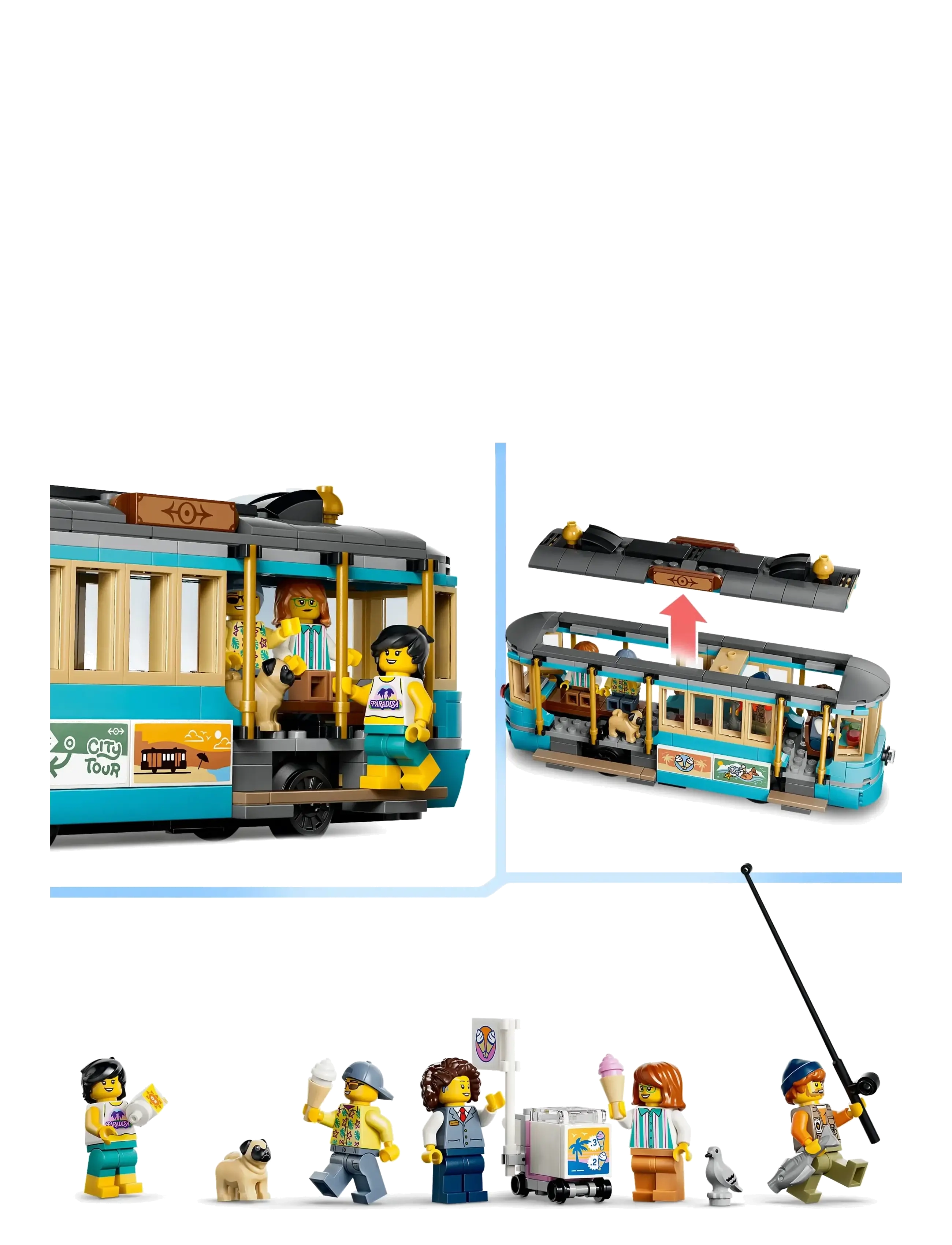 LEGO - Classic Beach Streetcar 60506 - lego city - multi - 4