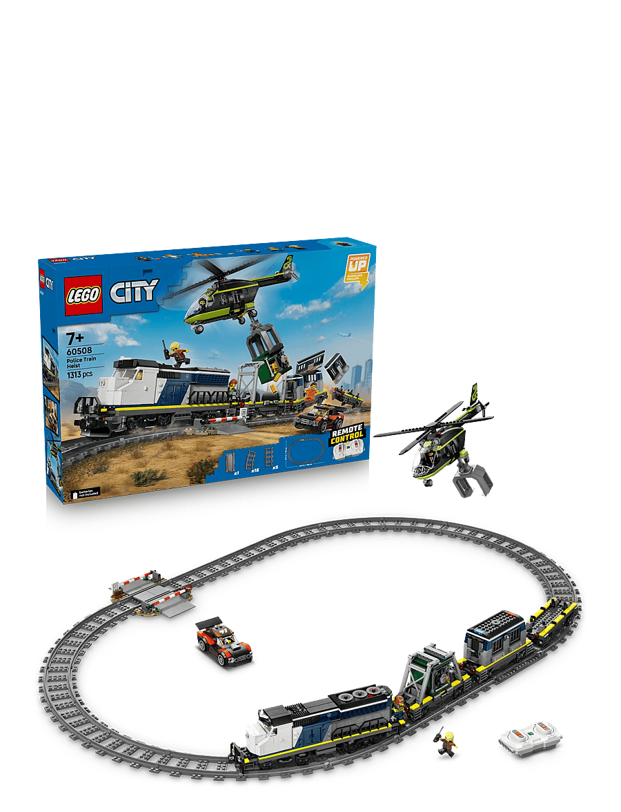 LEGO - City Police Train Heist - Toy Train Set 60508 - lego city - multi - 0