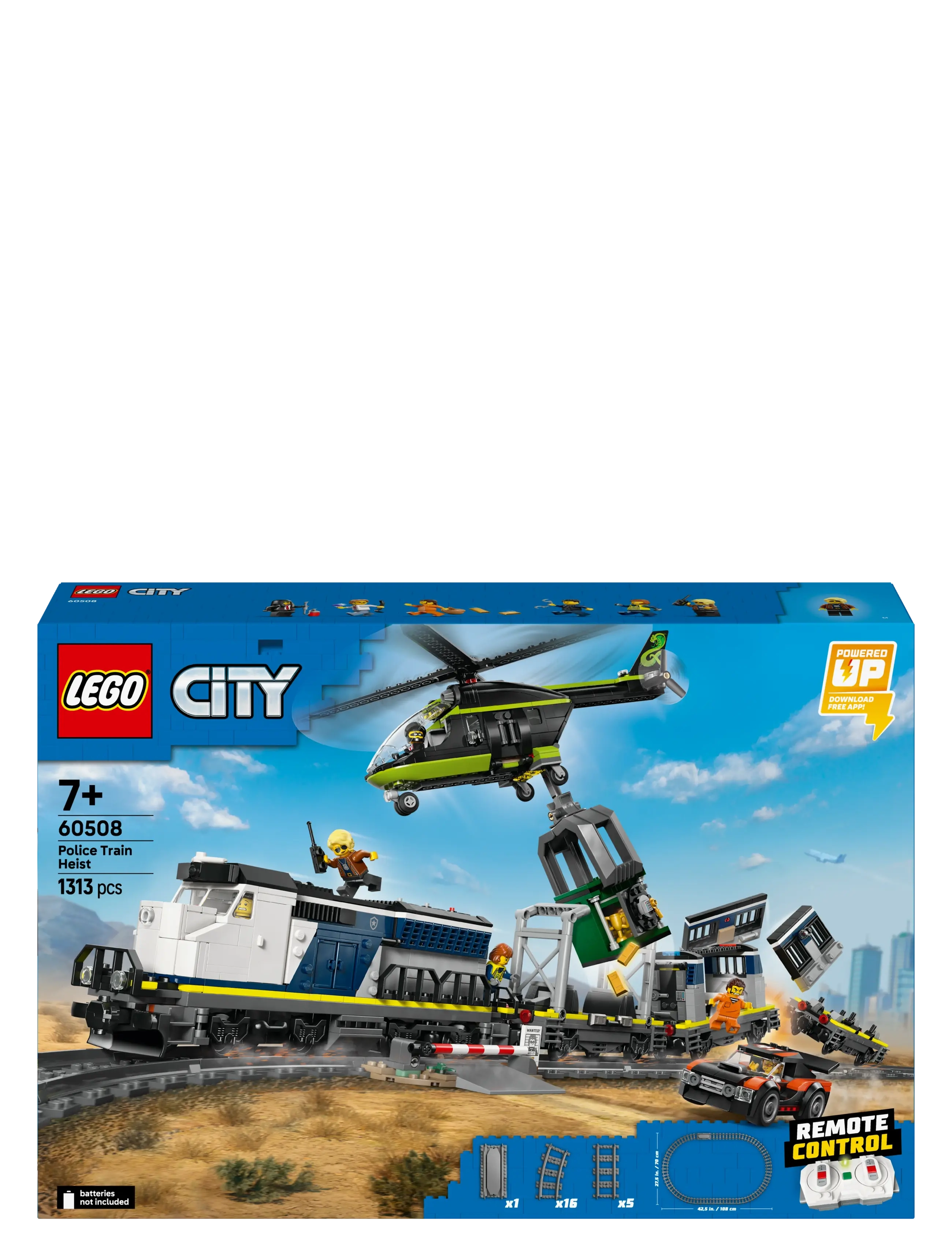 LEGO - City Police Train Heist - Toy Train Set 60508 - lego city - multi - 1