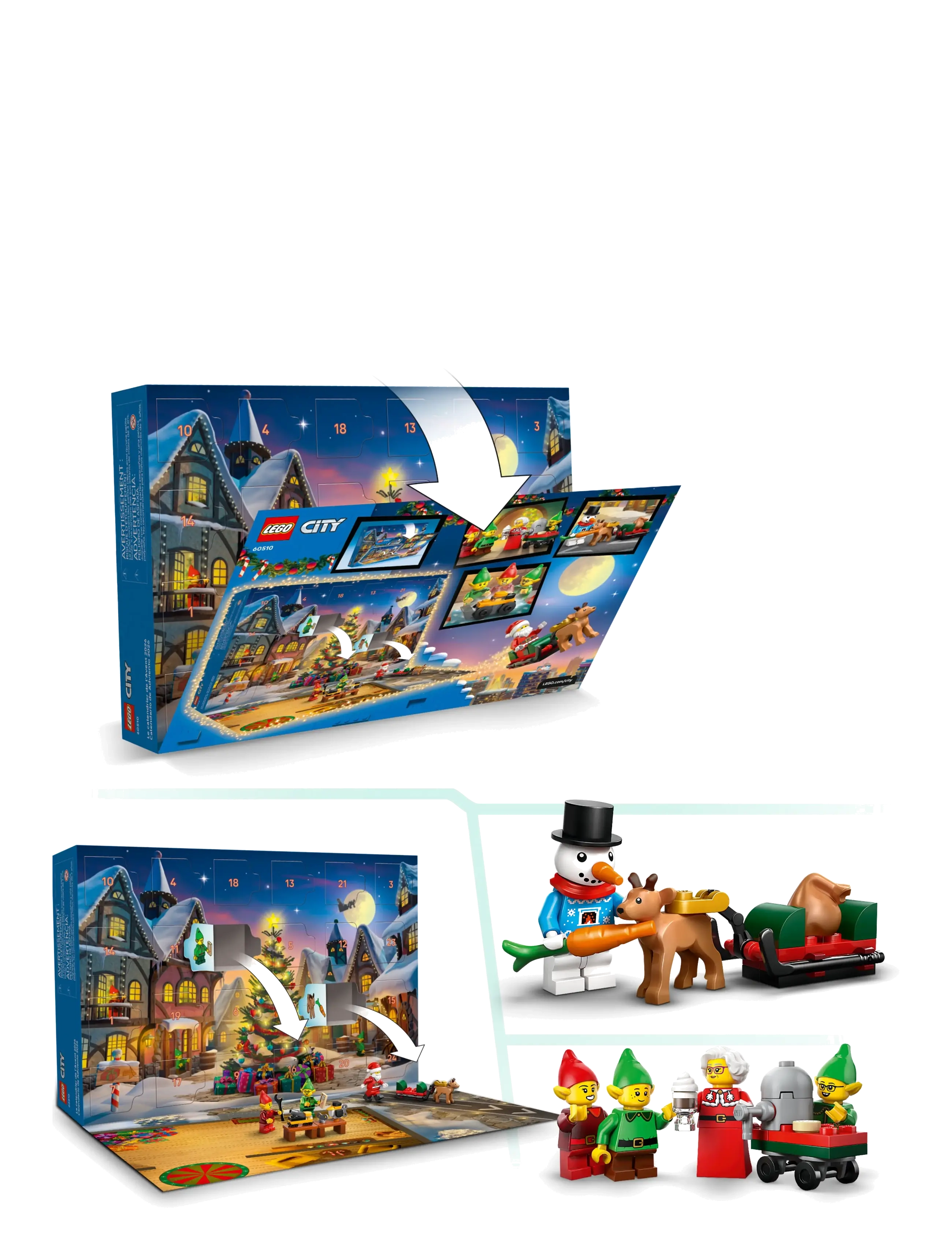 LEGO - City Advent Calendar 2026 Santa’s Workshop Toy 60510 - lego city - multi - 2