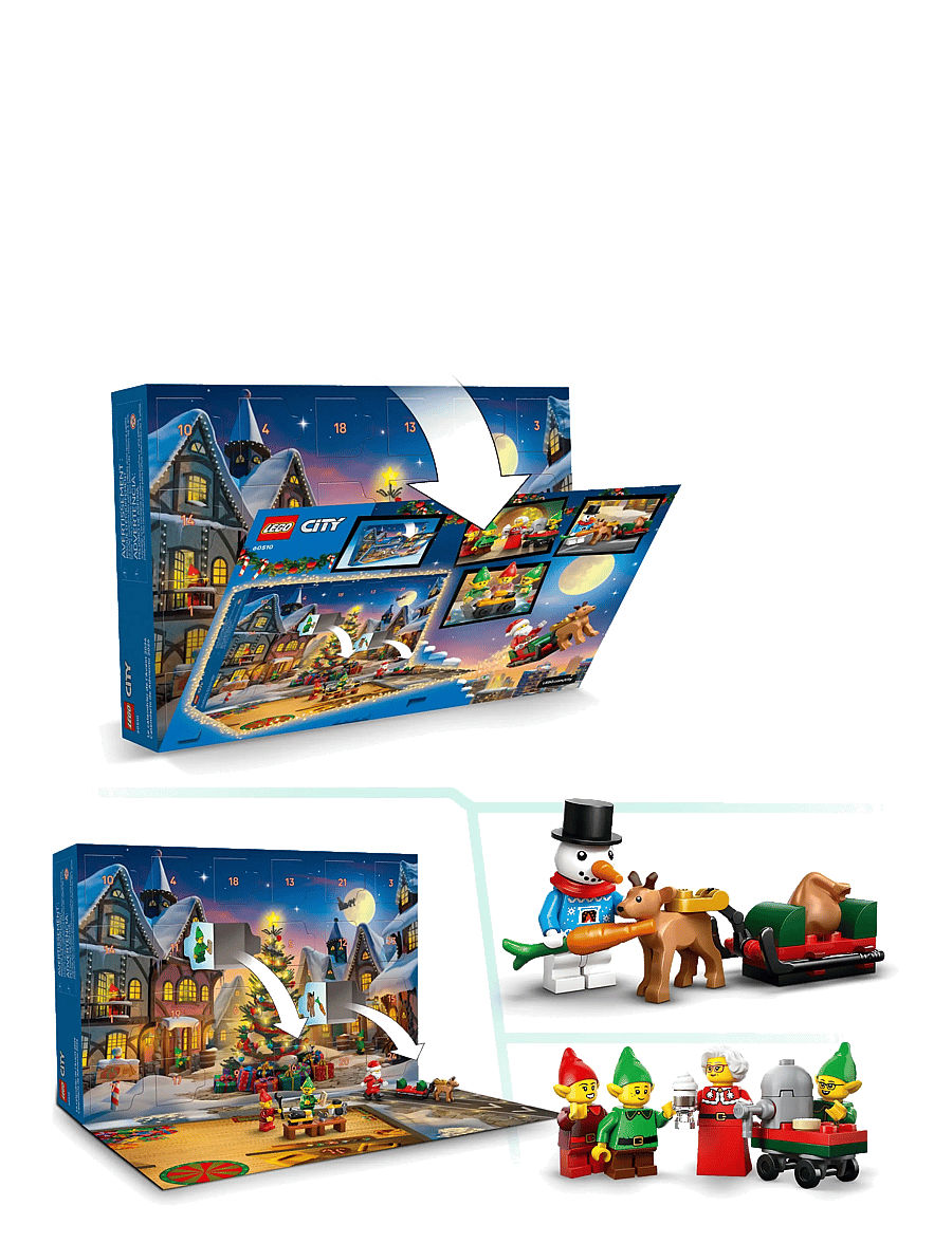 LEGO - City Advent Calendar 2026 Santa’s Workshop Toy 60510 - lego city - multi - 2