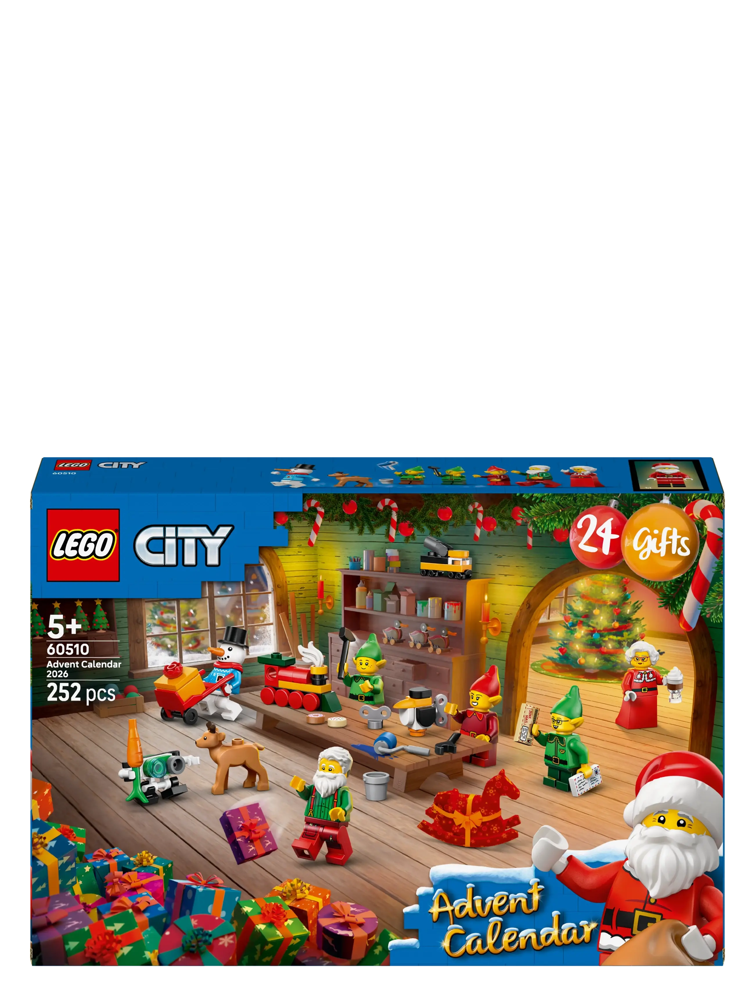 LEGO - City Advent Calendar 2026 Santa’s Workshop Toy 60510 - lego city - multi - 3