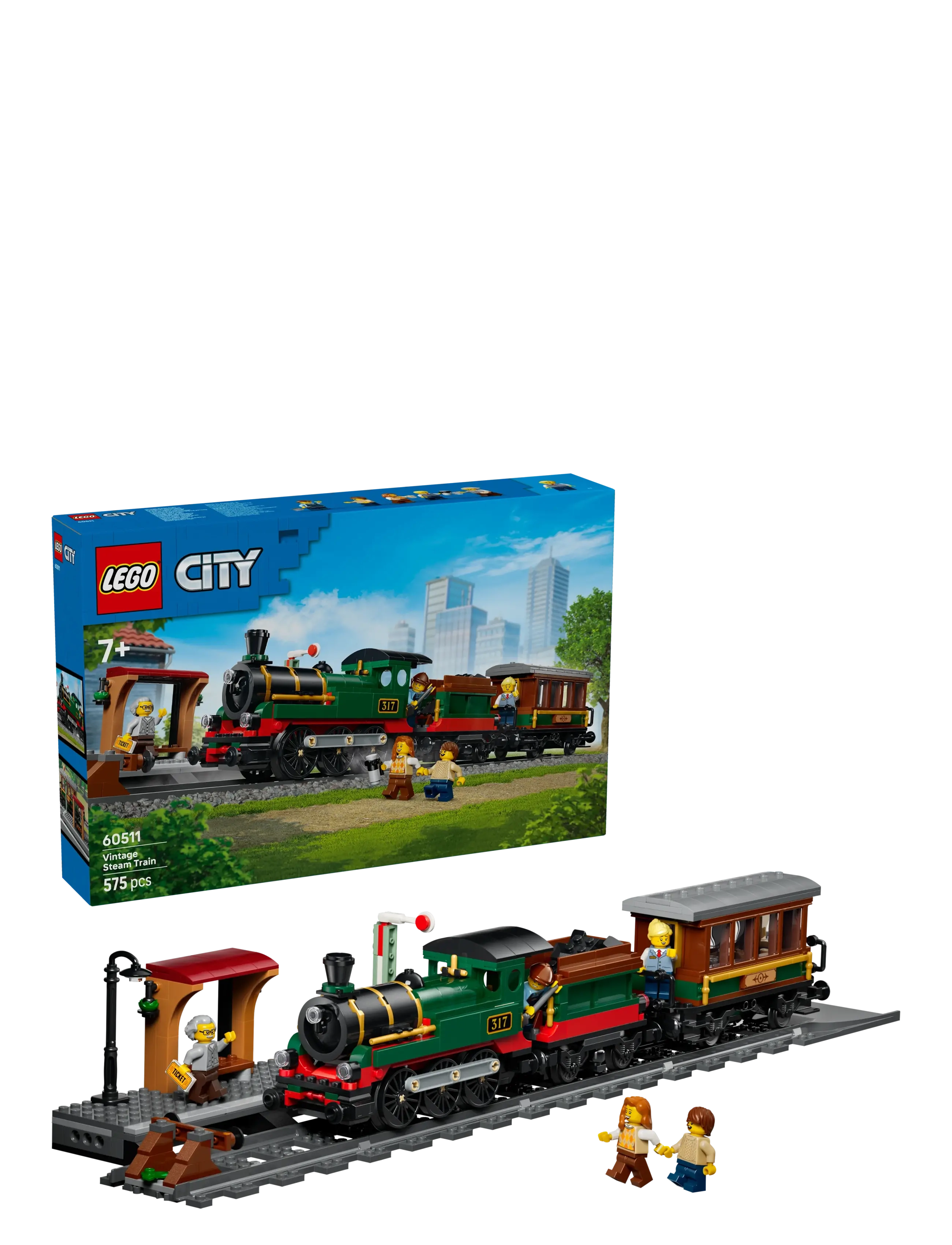 LEGO Vintage Damptog 60511, One Size, Grey, Lego Legetøj > Lego city, Børn