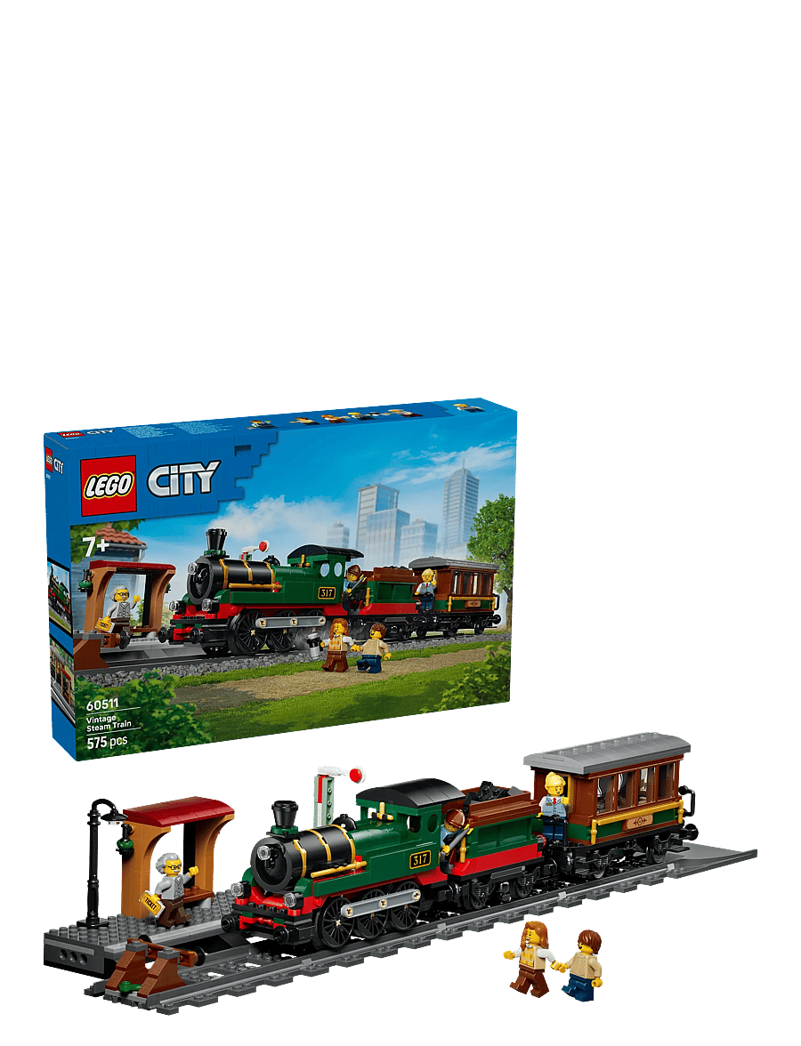 LEGO - City Vintage Steam Train - Toy Building Set 60511 - lego city - multi - 0