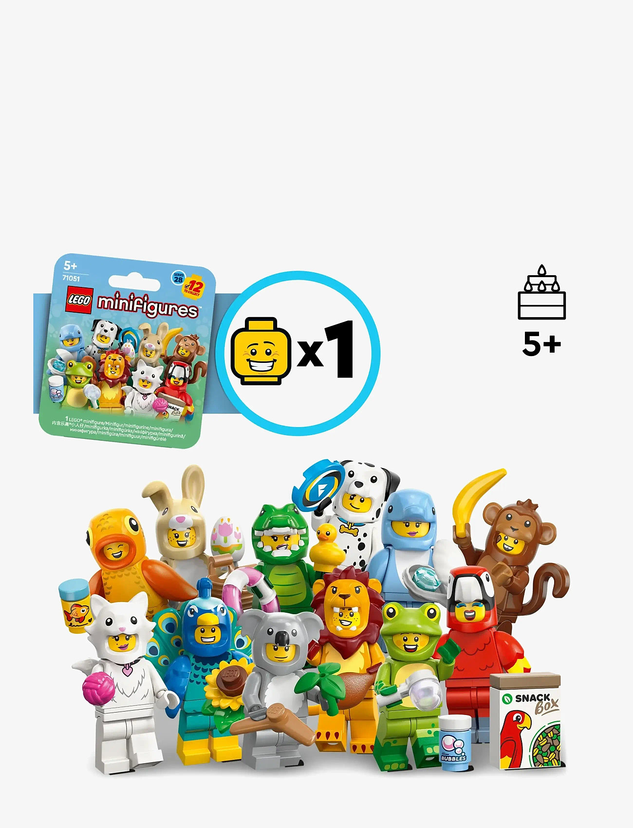 LEGO - Minifigures Animal Series 28 Mystery Box Toy 71051 - lego classic - multi - 1