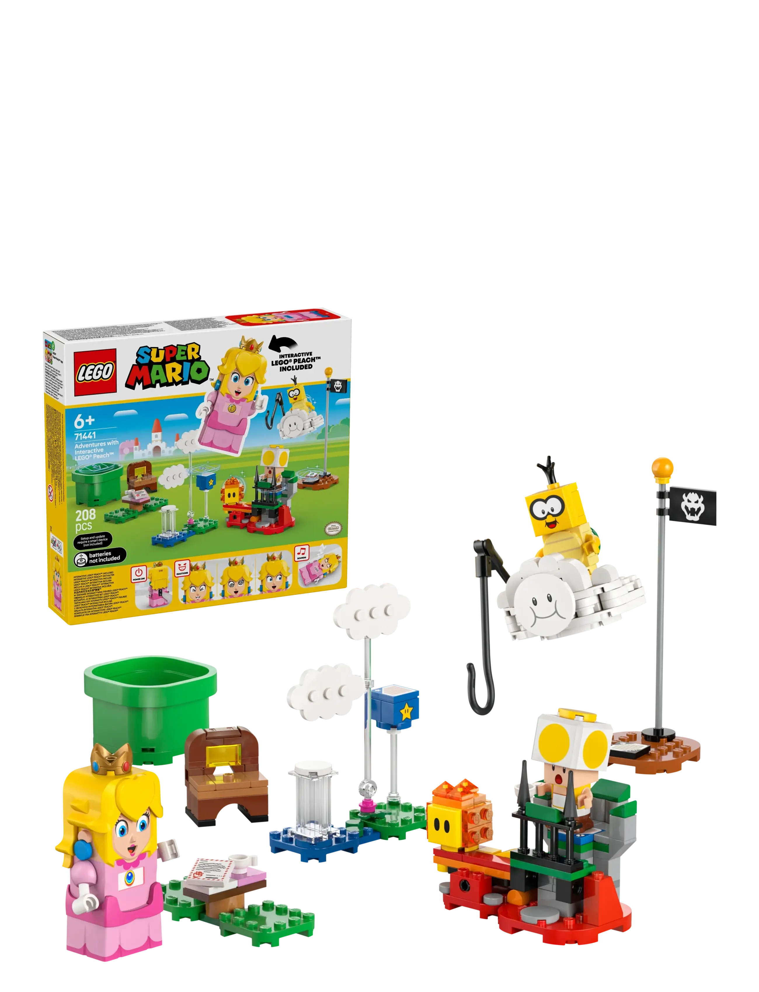 LEGO Eventyr Med Interaktiv Lego Peach 71441 Patterned - One Size - Kinder