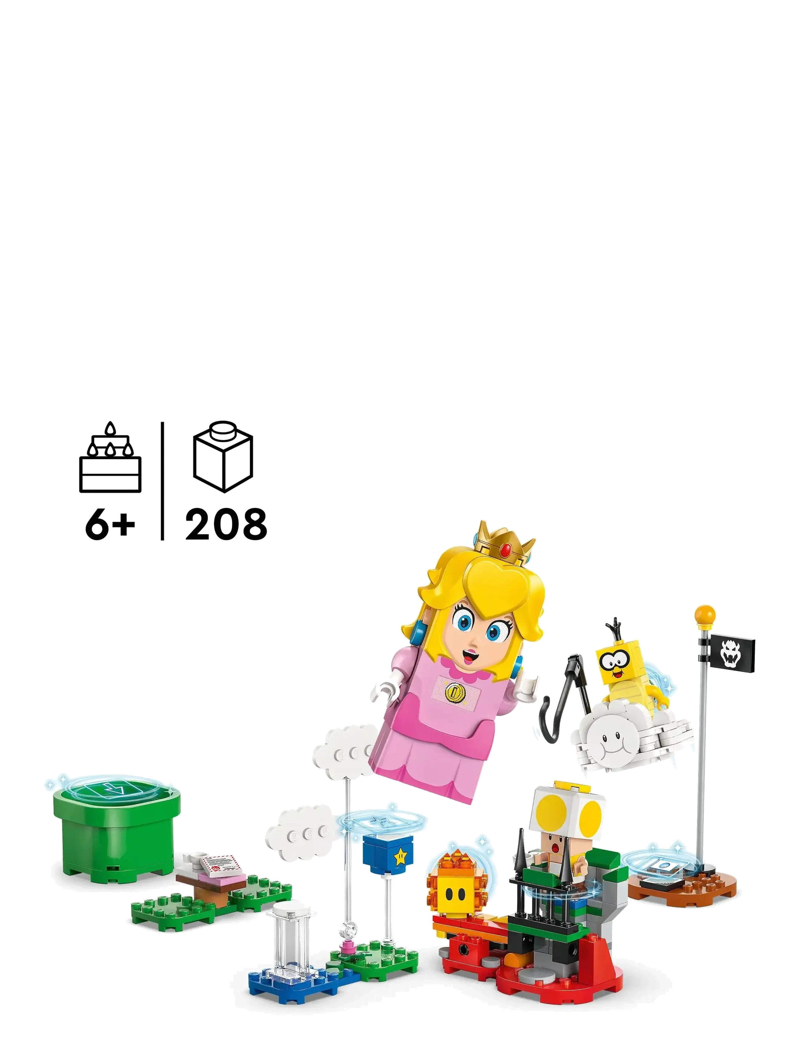 LEGO - På eventyr med interaktive LEGO® Peach™ 71441 - bursdagsgaver - multi - 1
